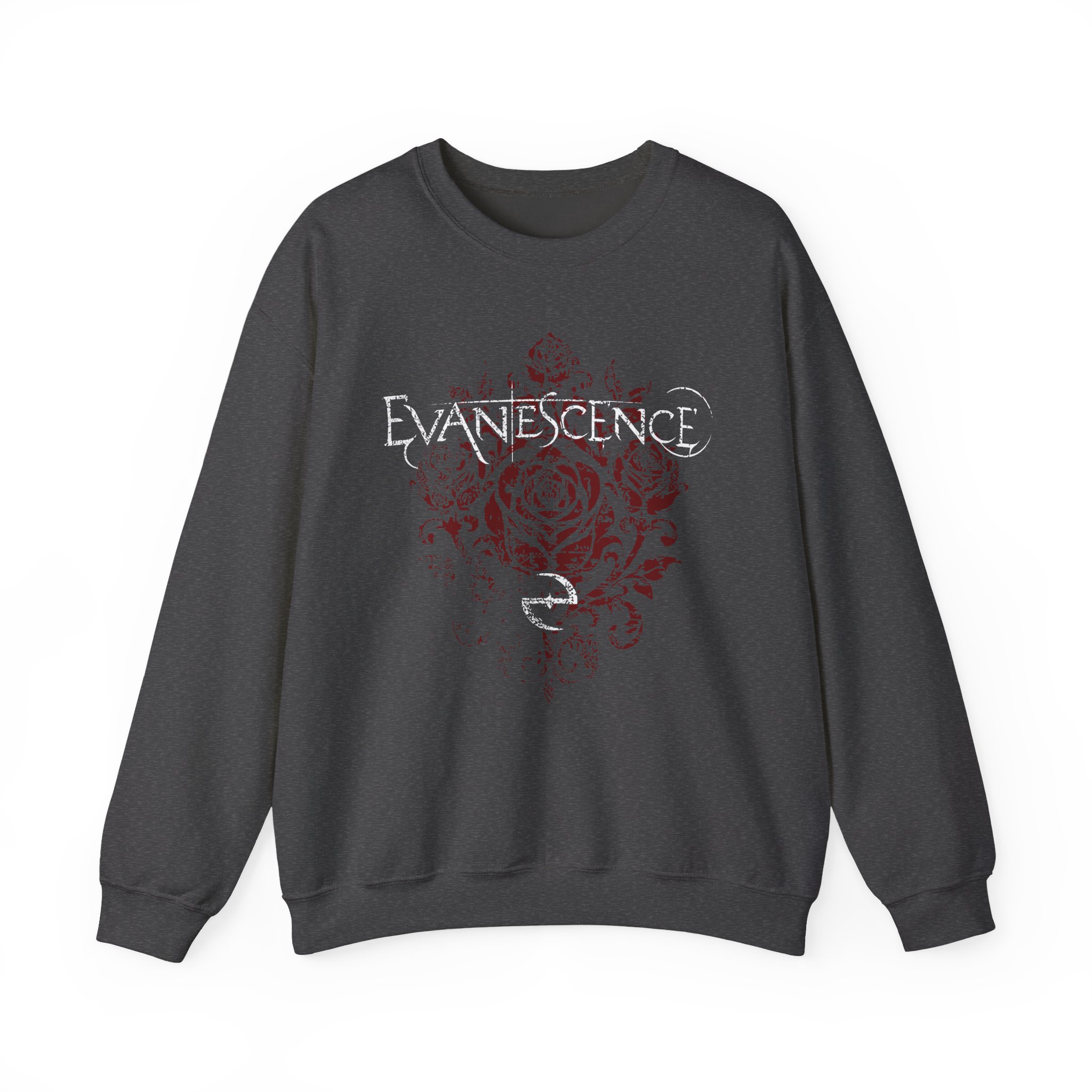 Evanescence Rose Logo Unisex Heavy Blendâ„¢ Crewneck Sweatshirt