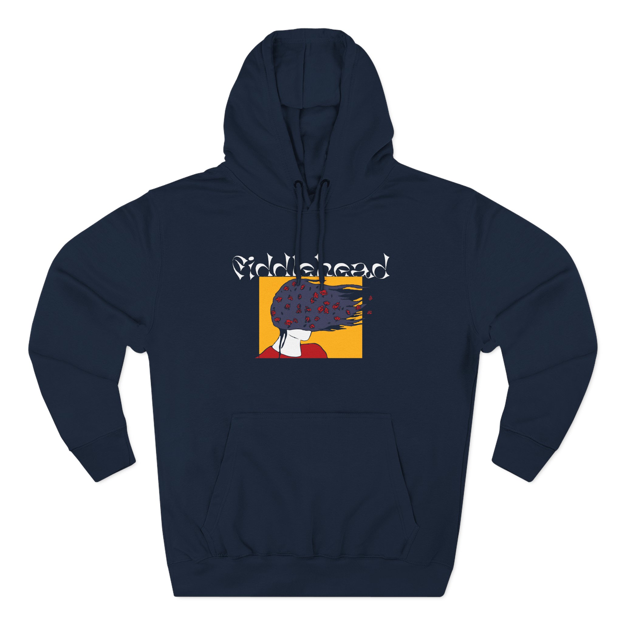 Fiddlehead Face Three-Panel Fleece Hoodie