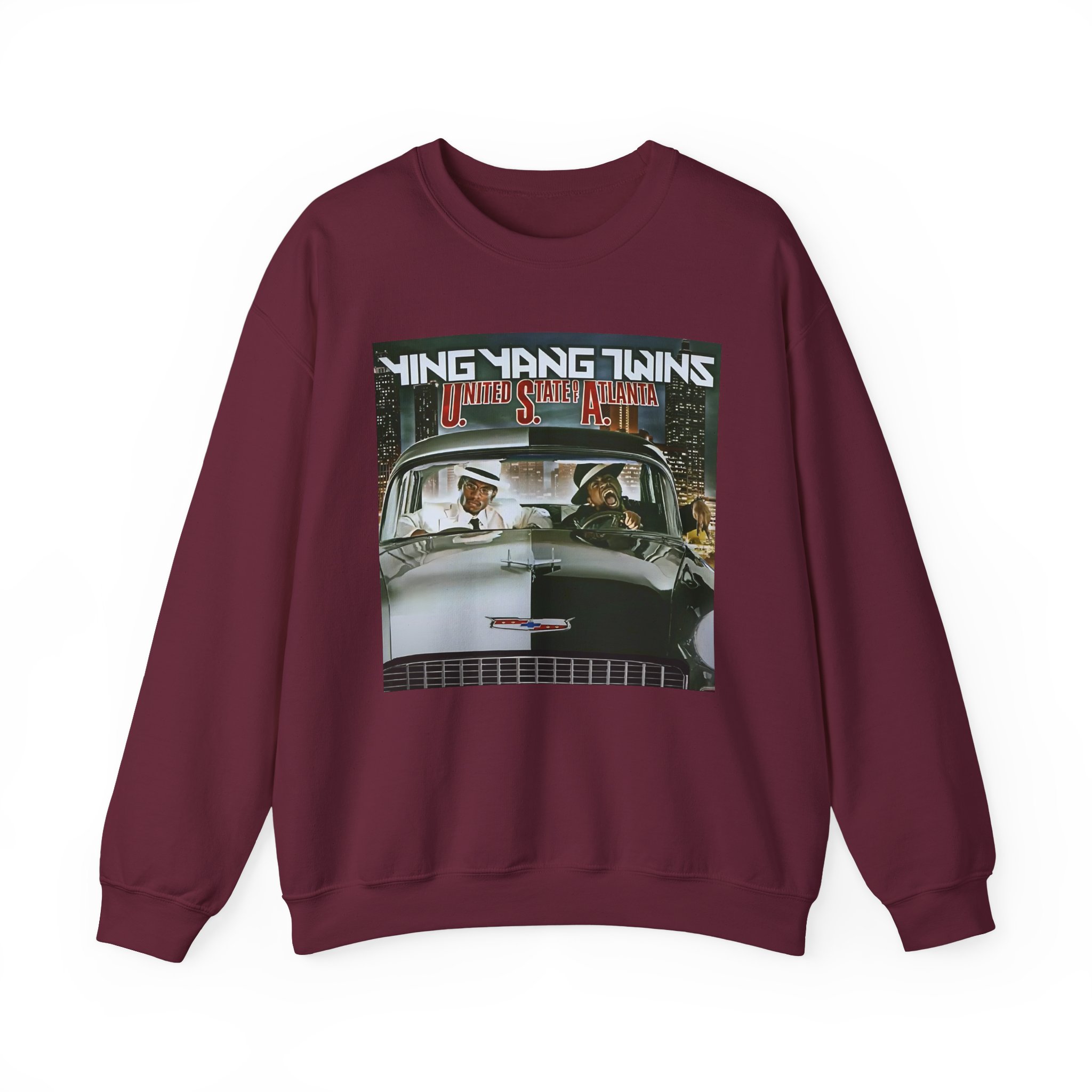 Ying Yang Twins United State Of Atlanta Album Cover Unisex Heavy Blendâ„¢ Crewneck Sweatshirt