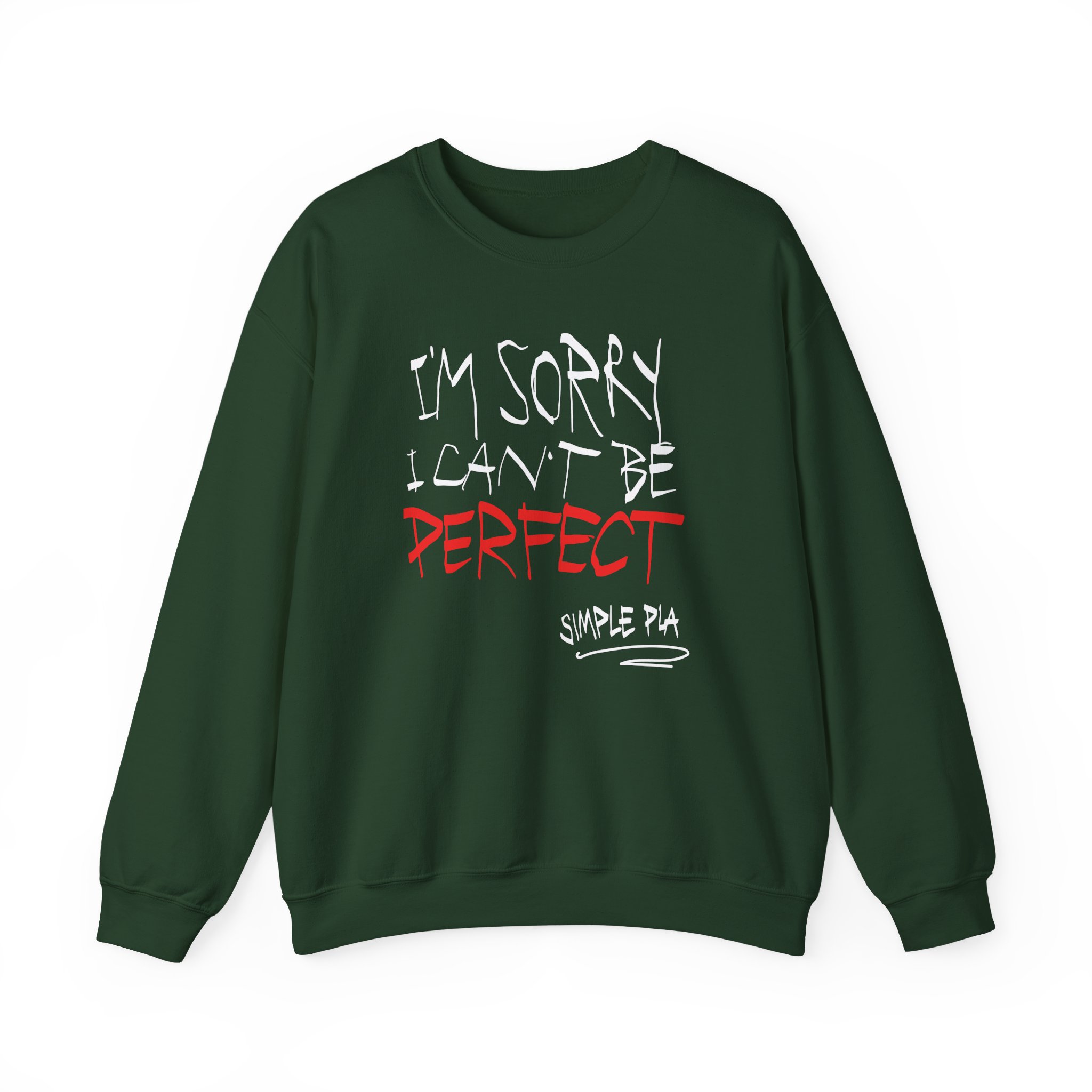 Simple Plan I'm Sorry I Can't Be Perfect Unisex Heavy Blendâ„¢ Crewneck Sweatshirt