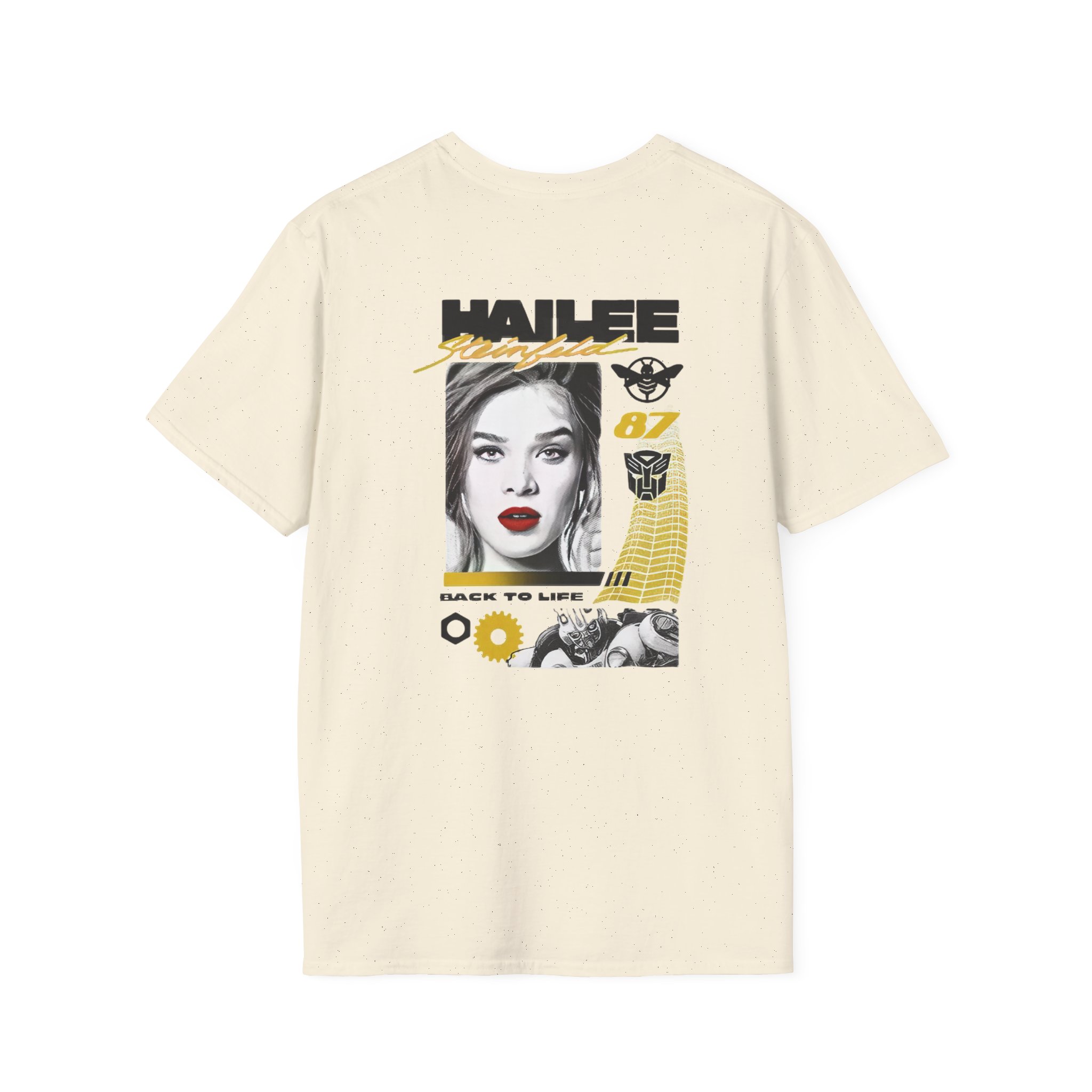 Hailee Steinfeld Bumblebee Moto Unisex Softstyle T-Shirt