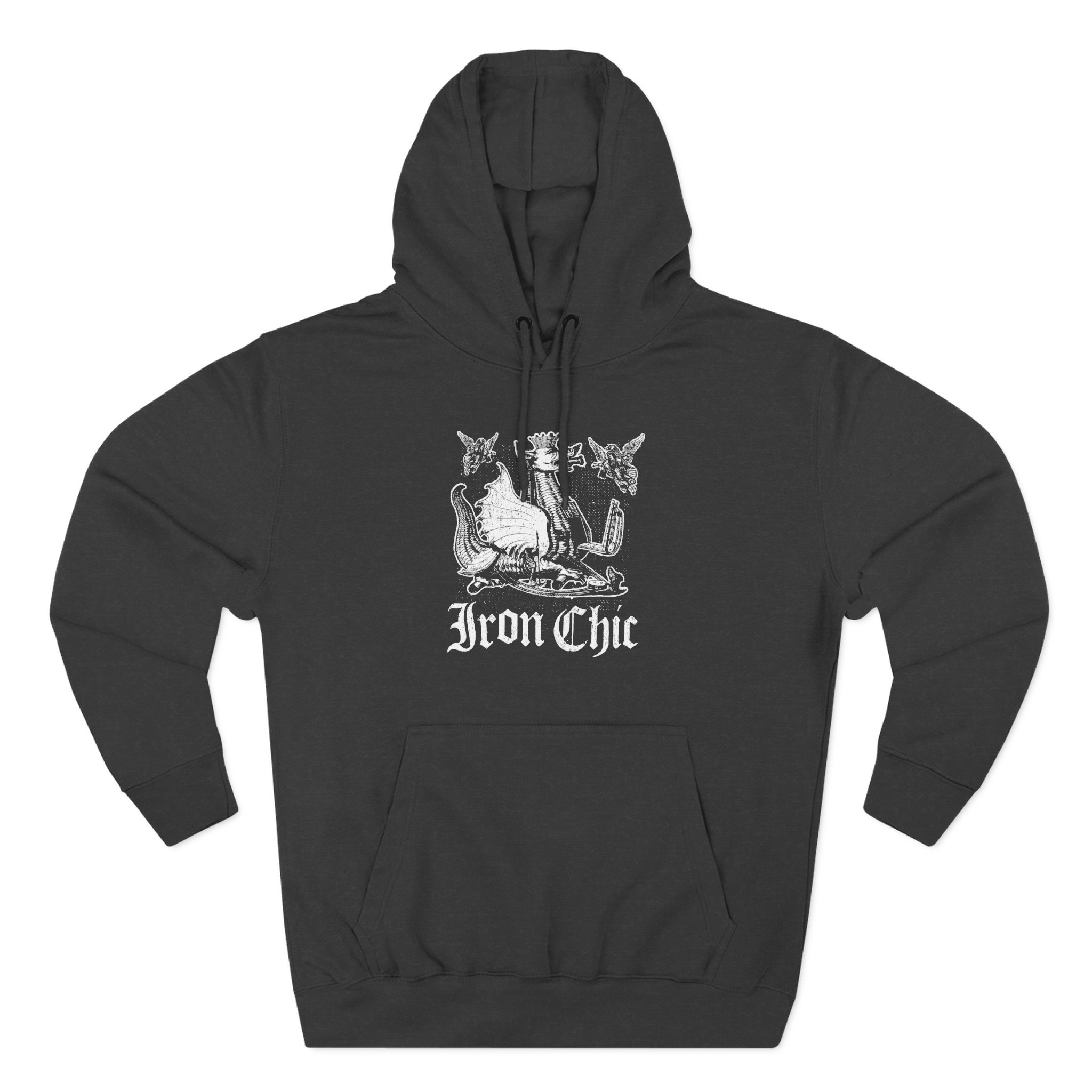 Iron Chic Three-Panel Fleece Hoodie