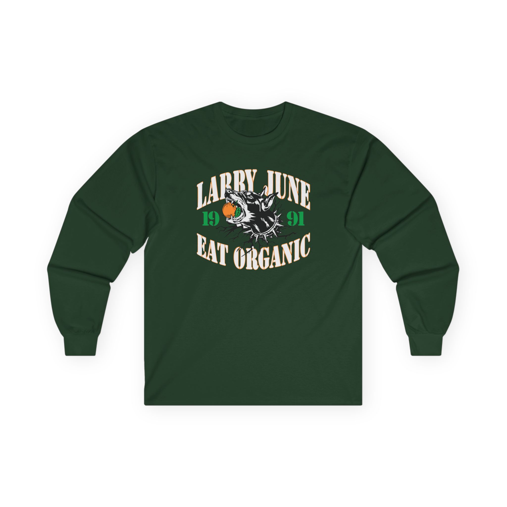 Larry June Eat Organic Unisex Ultra Cotton Long Sleeve Tee