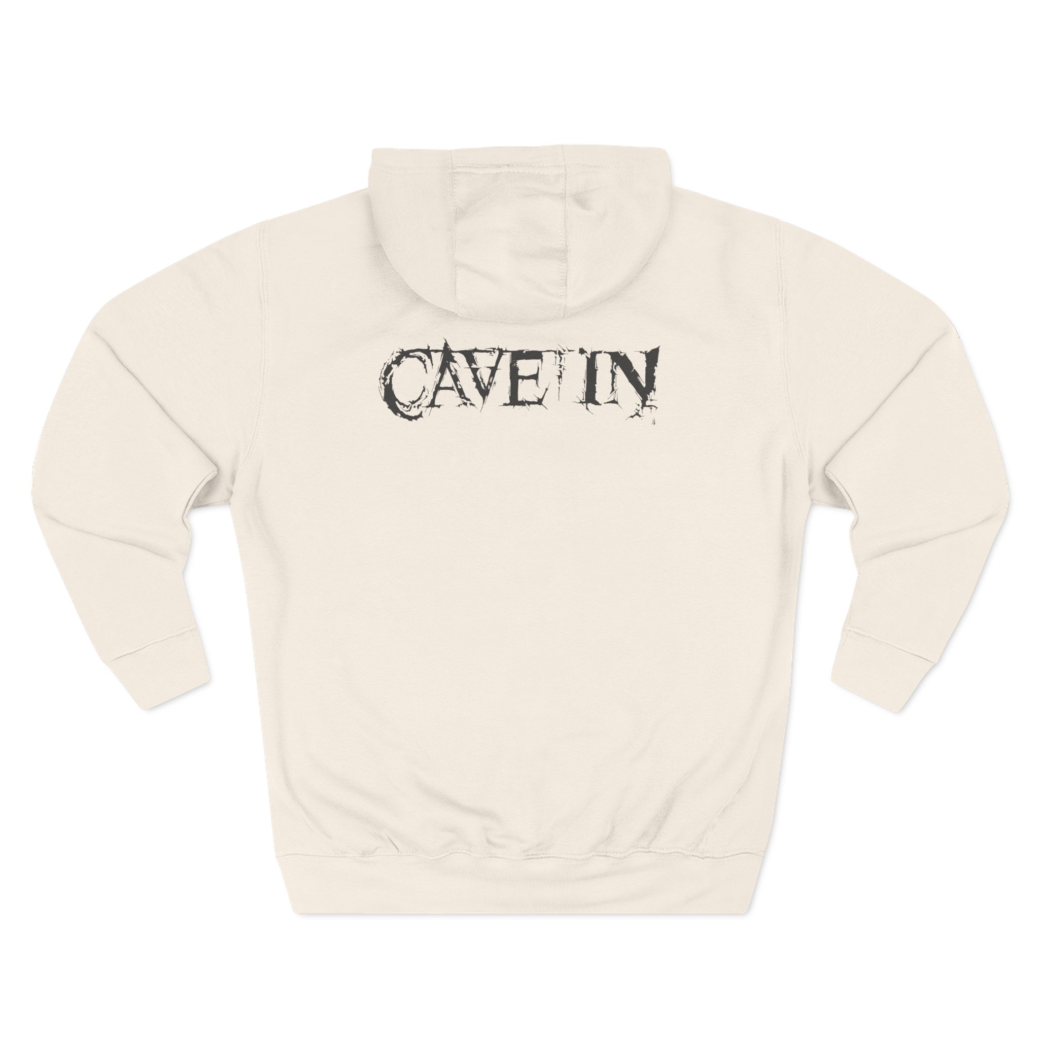 Cave in Satellite: Blackened Three-Panel Fleece Hoodie