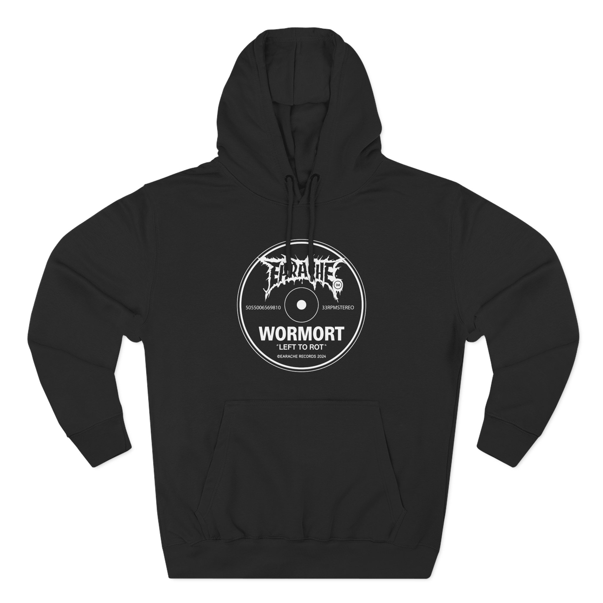 Wormrot Left to Rot Label Three-Panel Fleece Hoodie