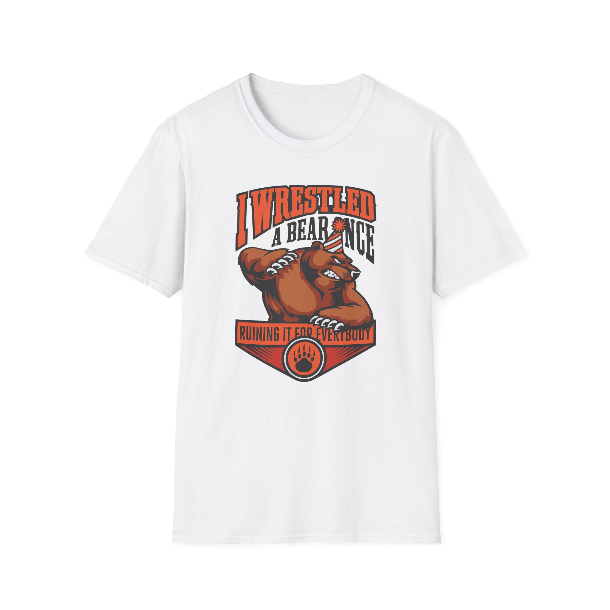 Iwrestledabearonce Unisex Softstyle T-Shirt