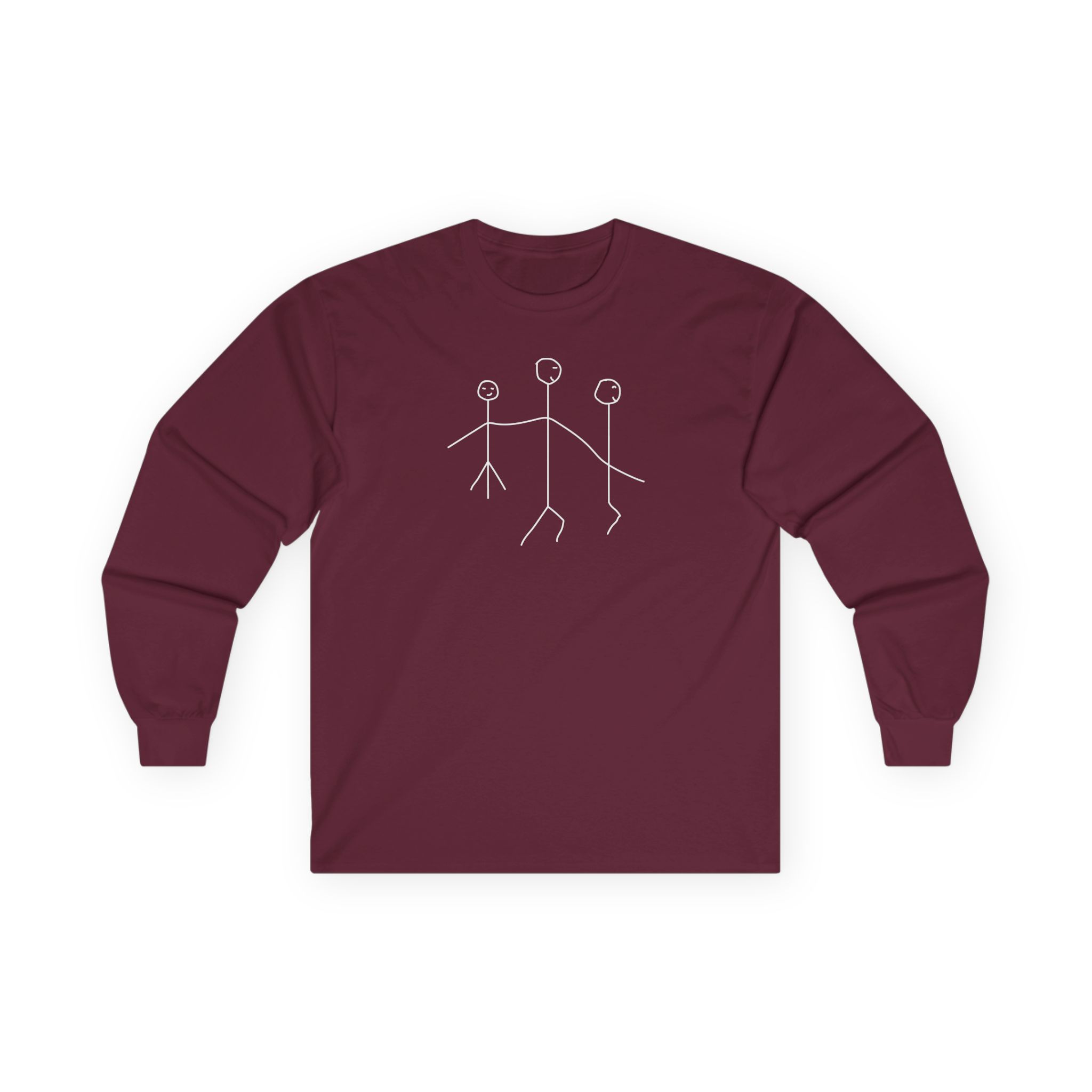 Leith Ross Stick Figures Unisex Ultra Cotton Long Sleeve Tee