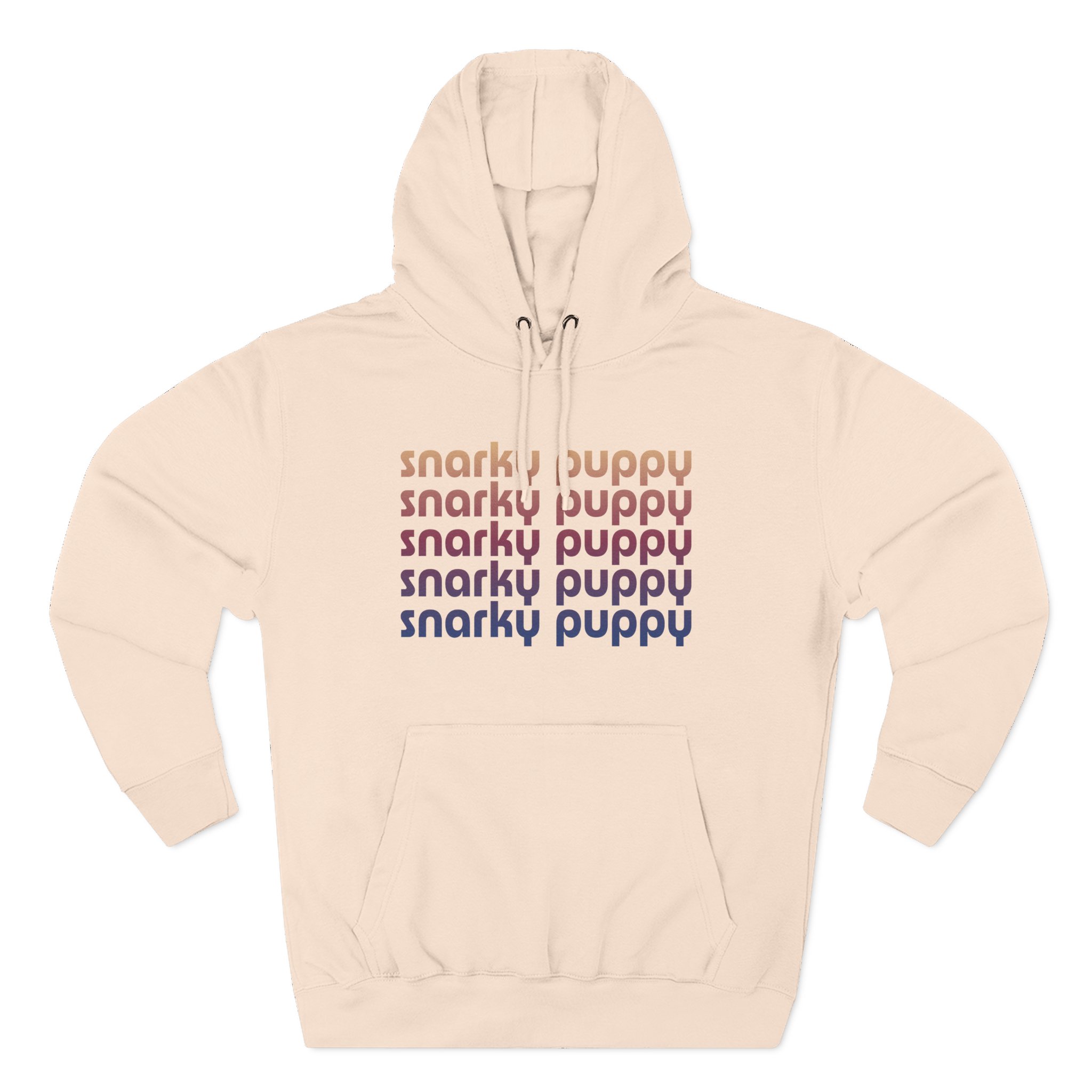 Snarky Puppy Repeating Logo Three-panel Fleece Hoodie