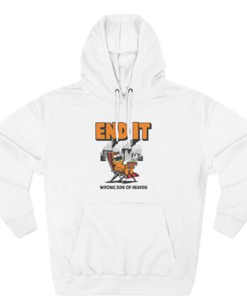 End It Garfield Three-Panel Fleece Hoodie