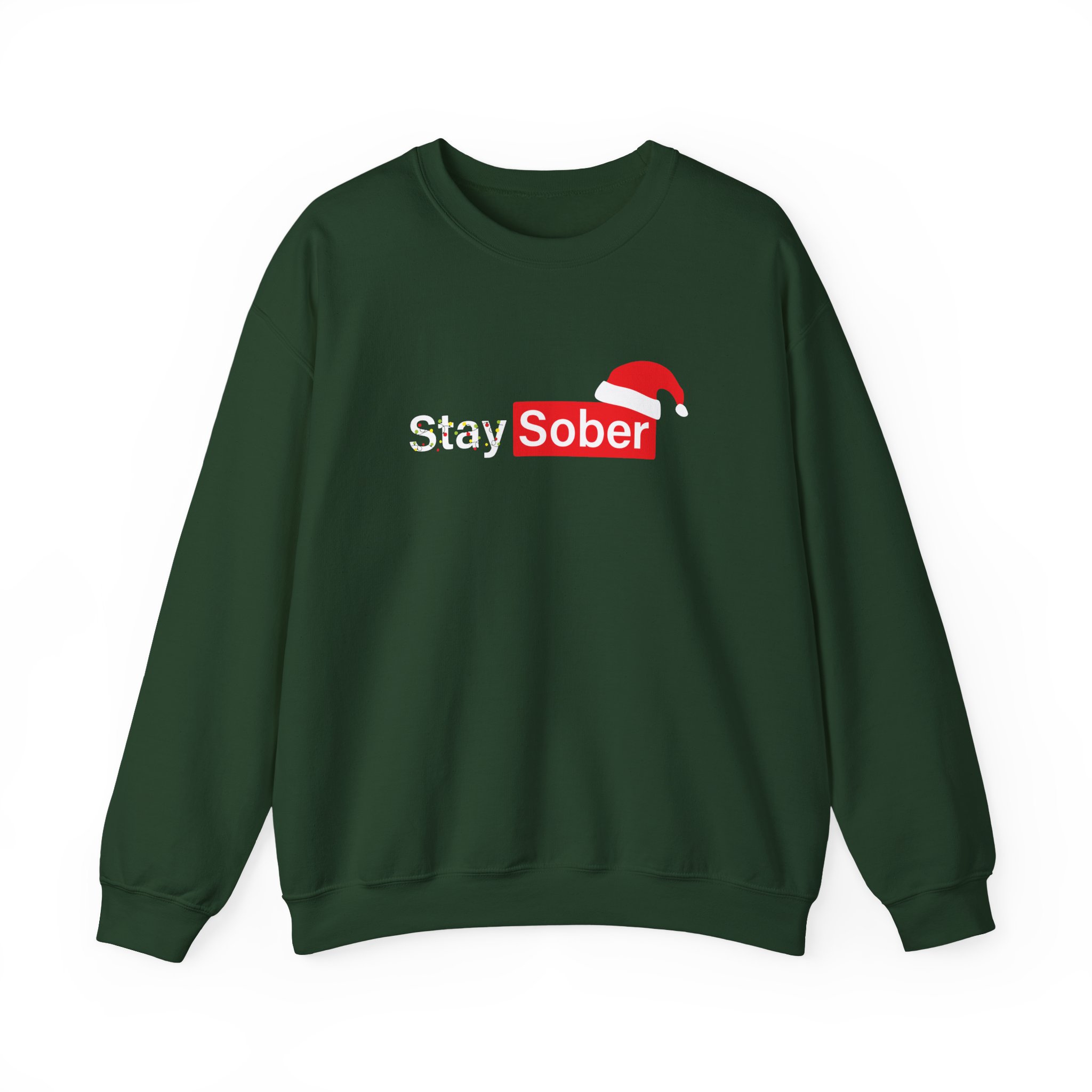 D’aydrian Harding Xmas Stay Sober Unisex Heavy Blend™ Crewneck Sweatshirt