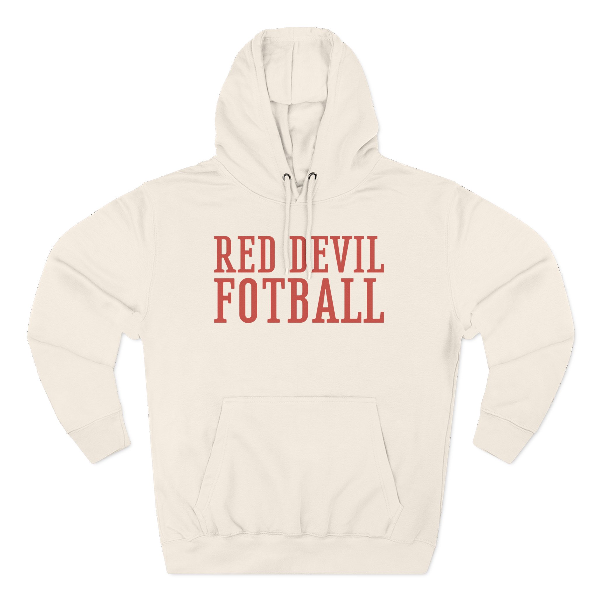 Shaboozey Red Devil Football Three-Panel Fleece Hoodie