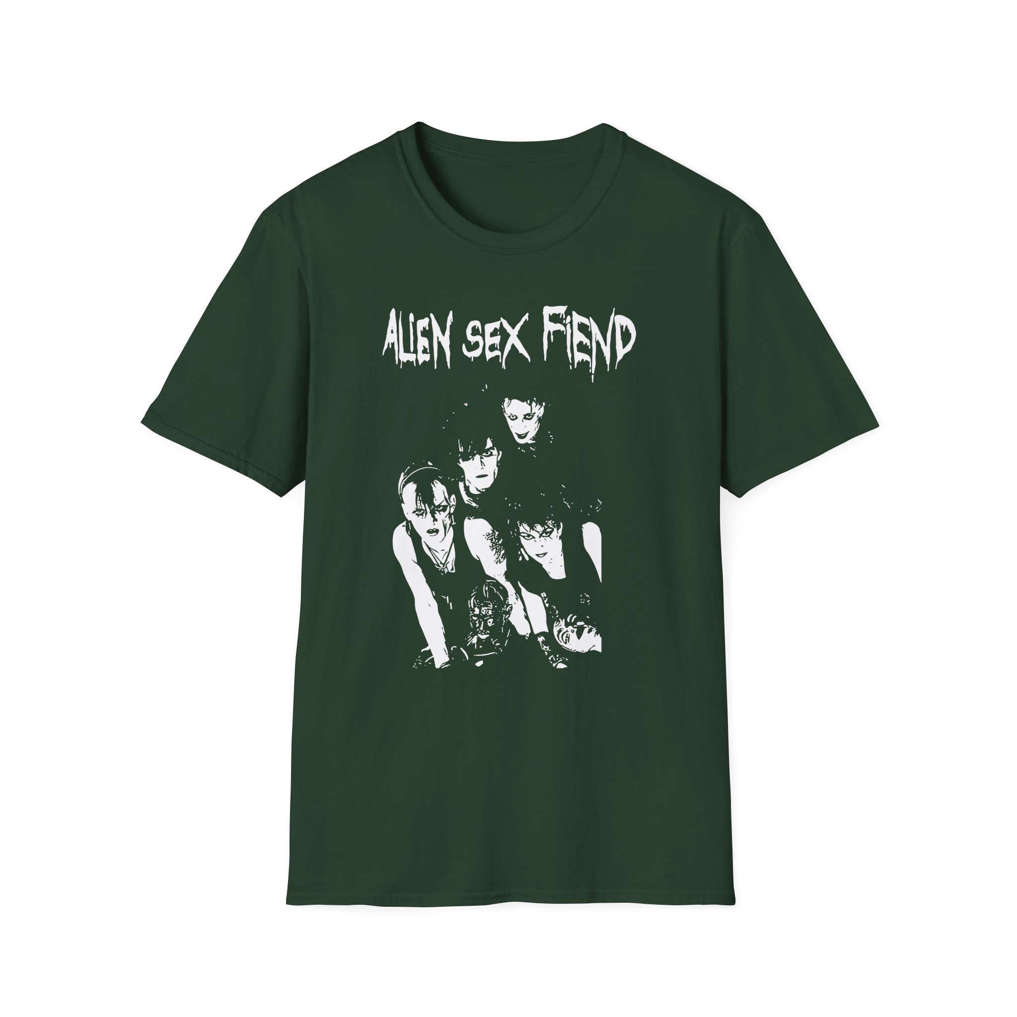 Alien Sex Fiend Band Photo Unisex Softstyle T-Shirt