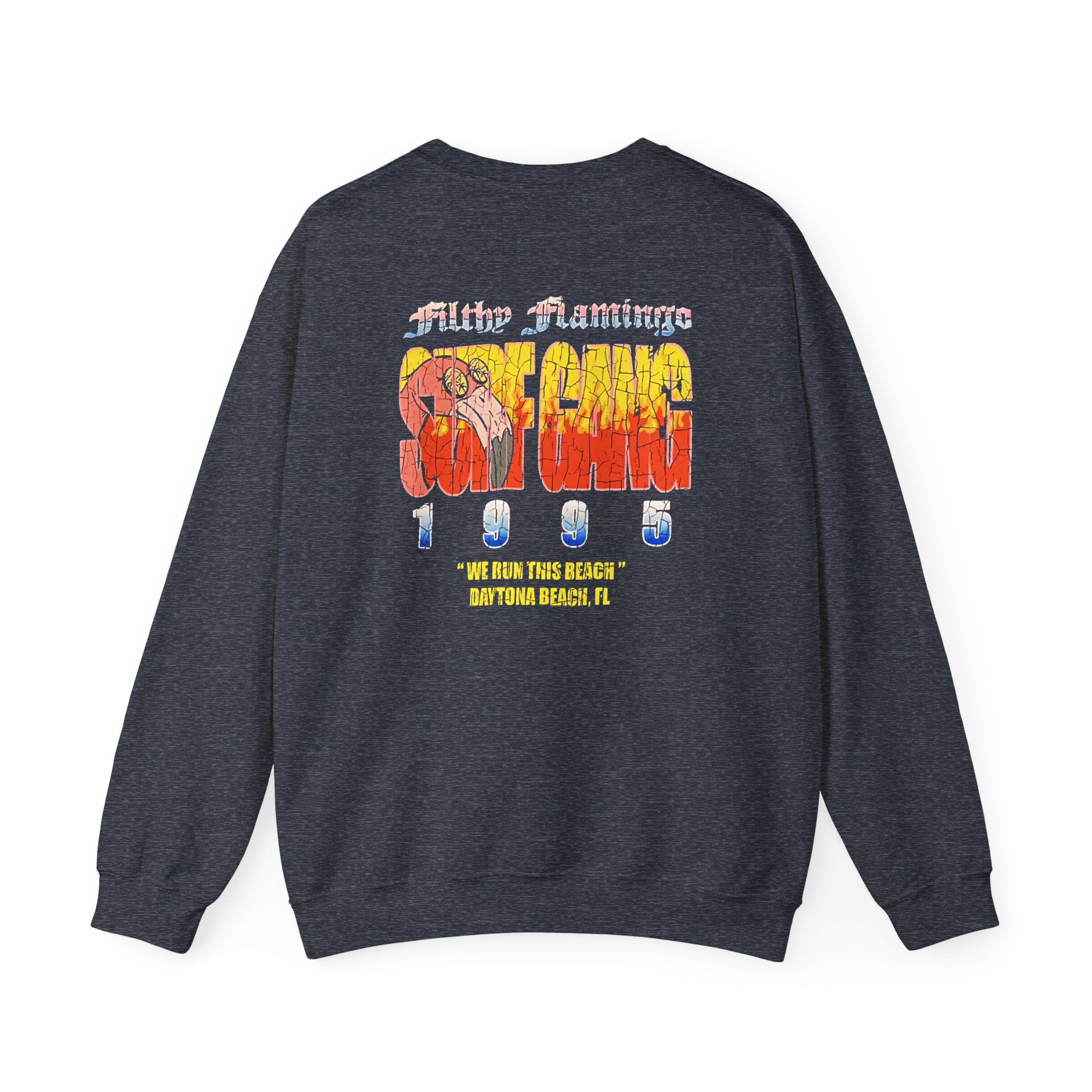 Surf Gang Filthy Flamingo Unisex Heavy Blendâ„¢ Crewneck Sweatshirt