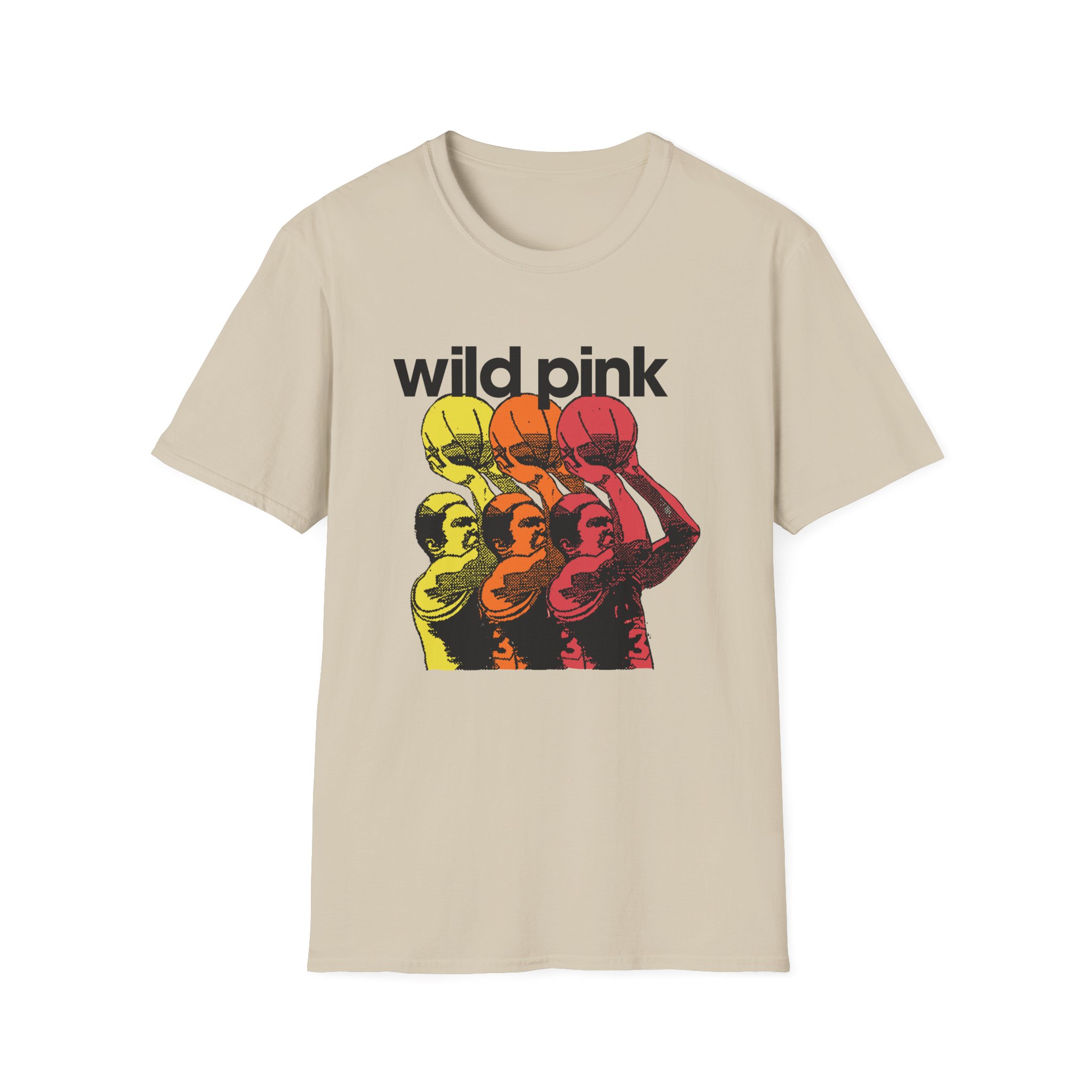 Wild Pink Basketball Unisex Softstyle T-Shirt
