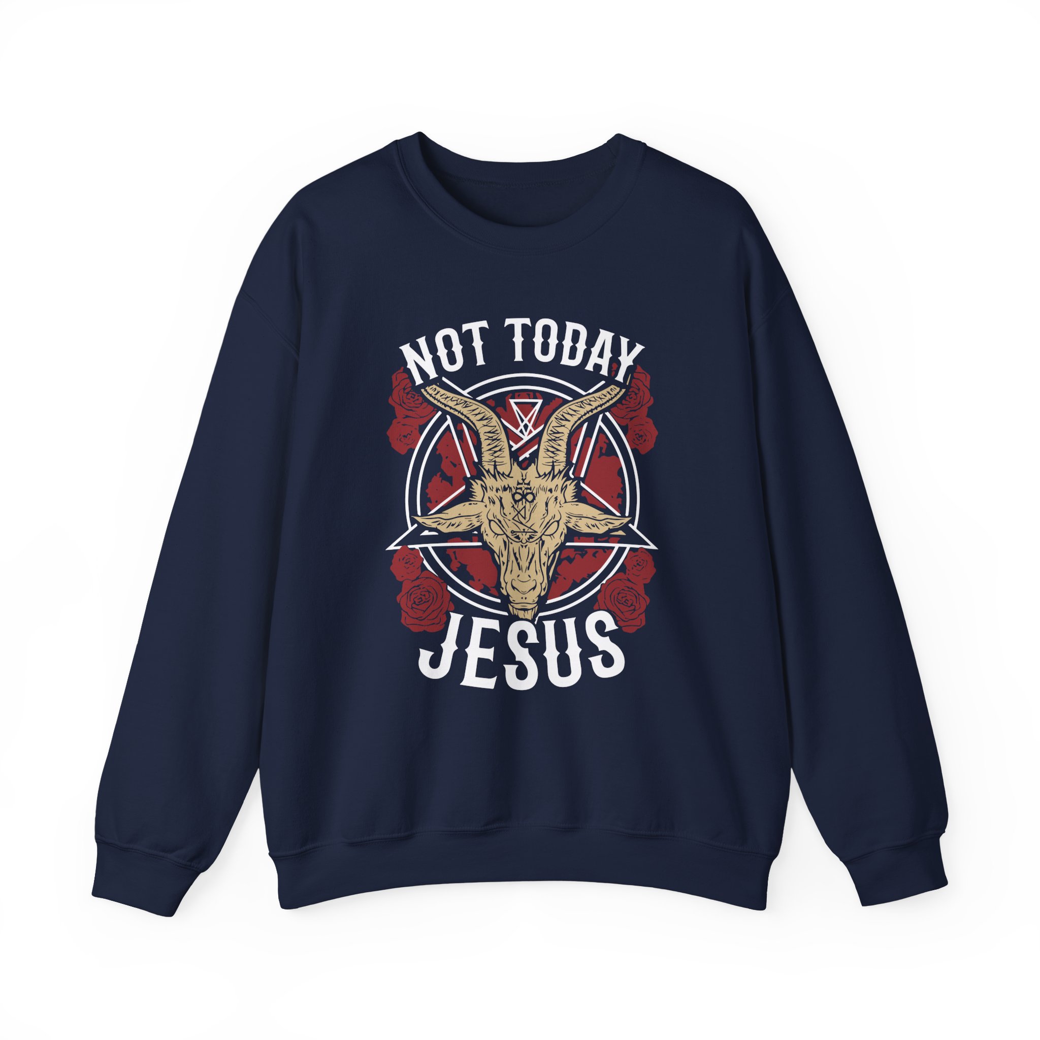 Goatwhore Not Today Jesus Unisex Heavy Blendâ„¢ Crewneck Sweatshirt