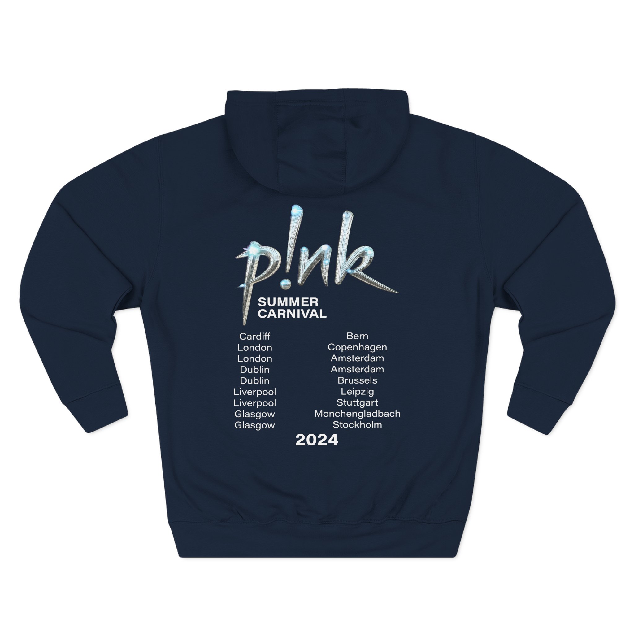 P!nk Split Tie Dye Three-Panel Fleece Hoodie