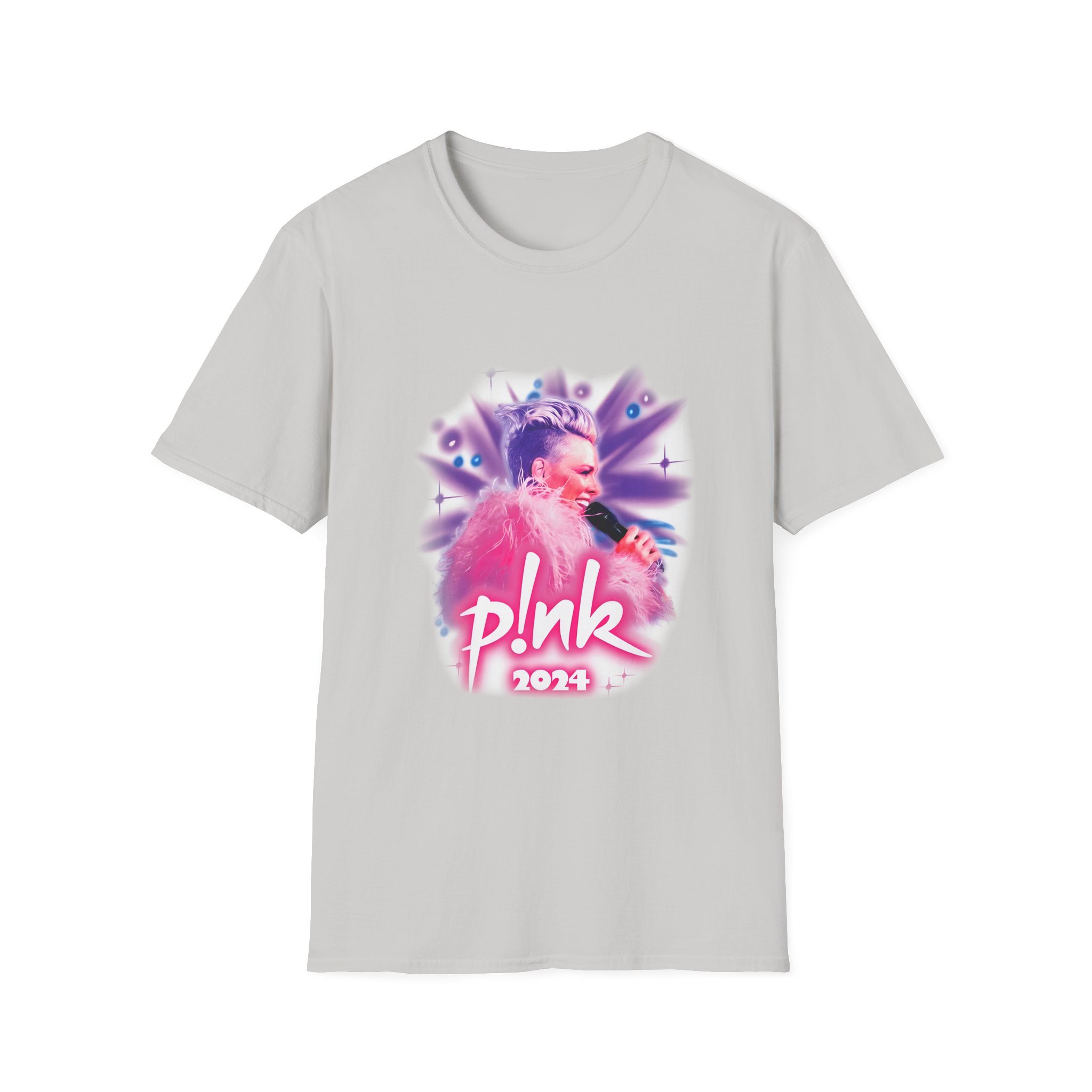 Pink Airbrushed 2024 Unisex Softstyle T-Shirt