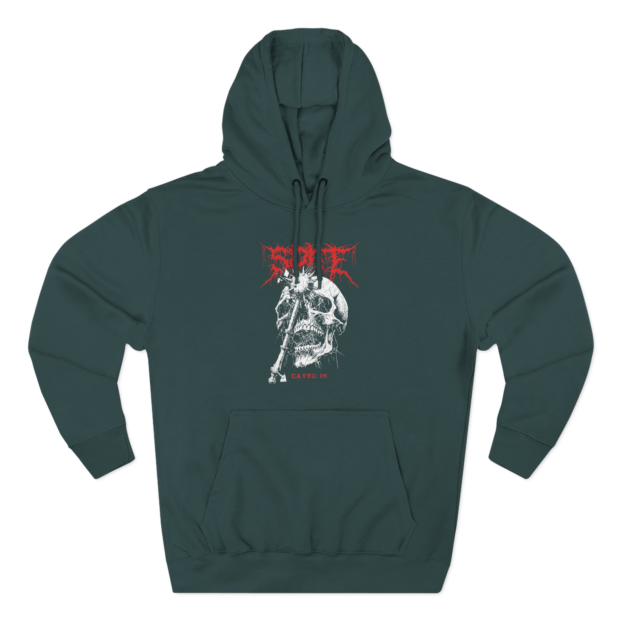 Spite Caved in Three-Panel Fleece Hoodie