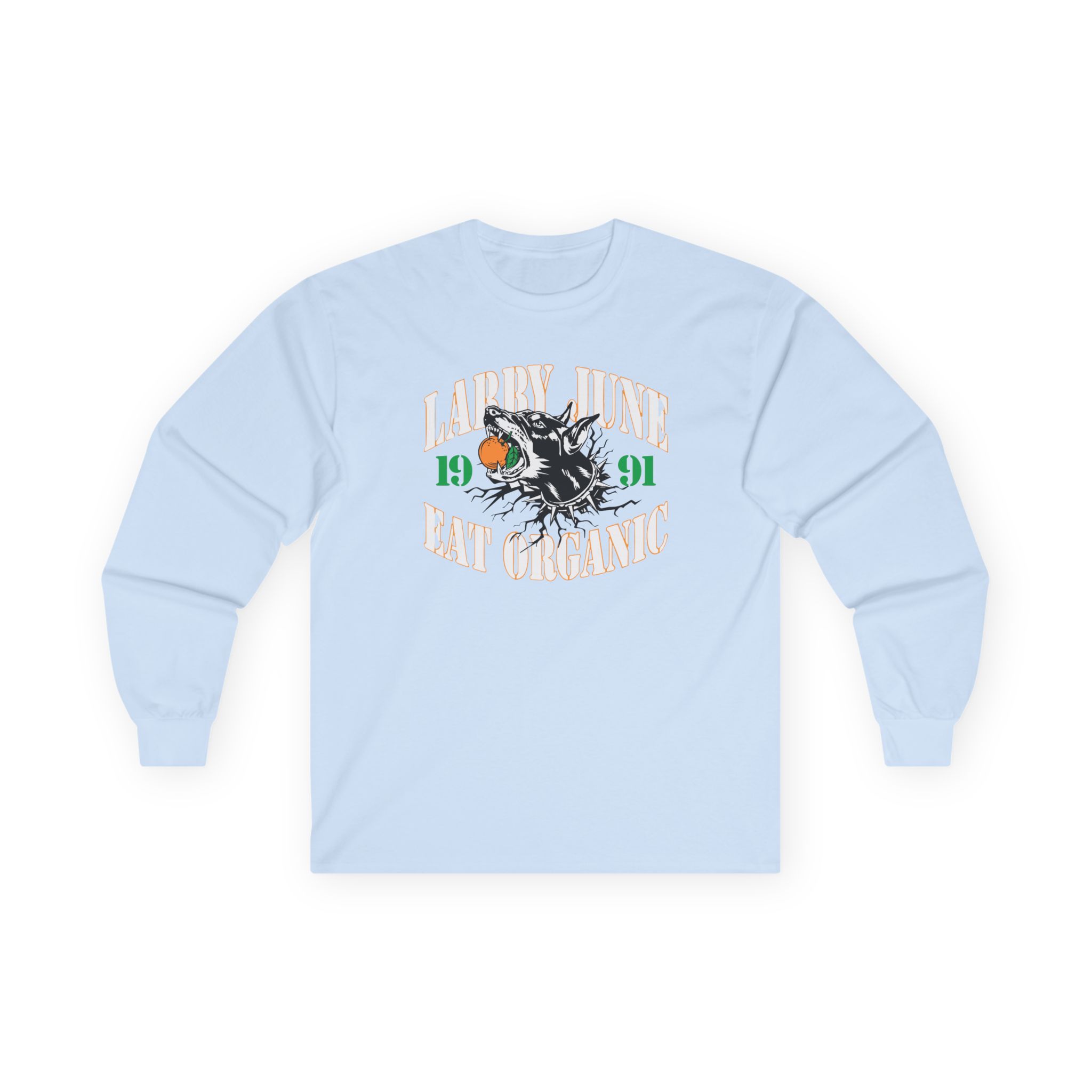 Larry June Eat Organic Unisex Ultra Cotton Long Sleeve Tee