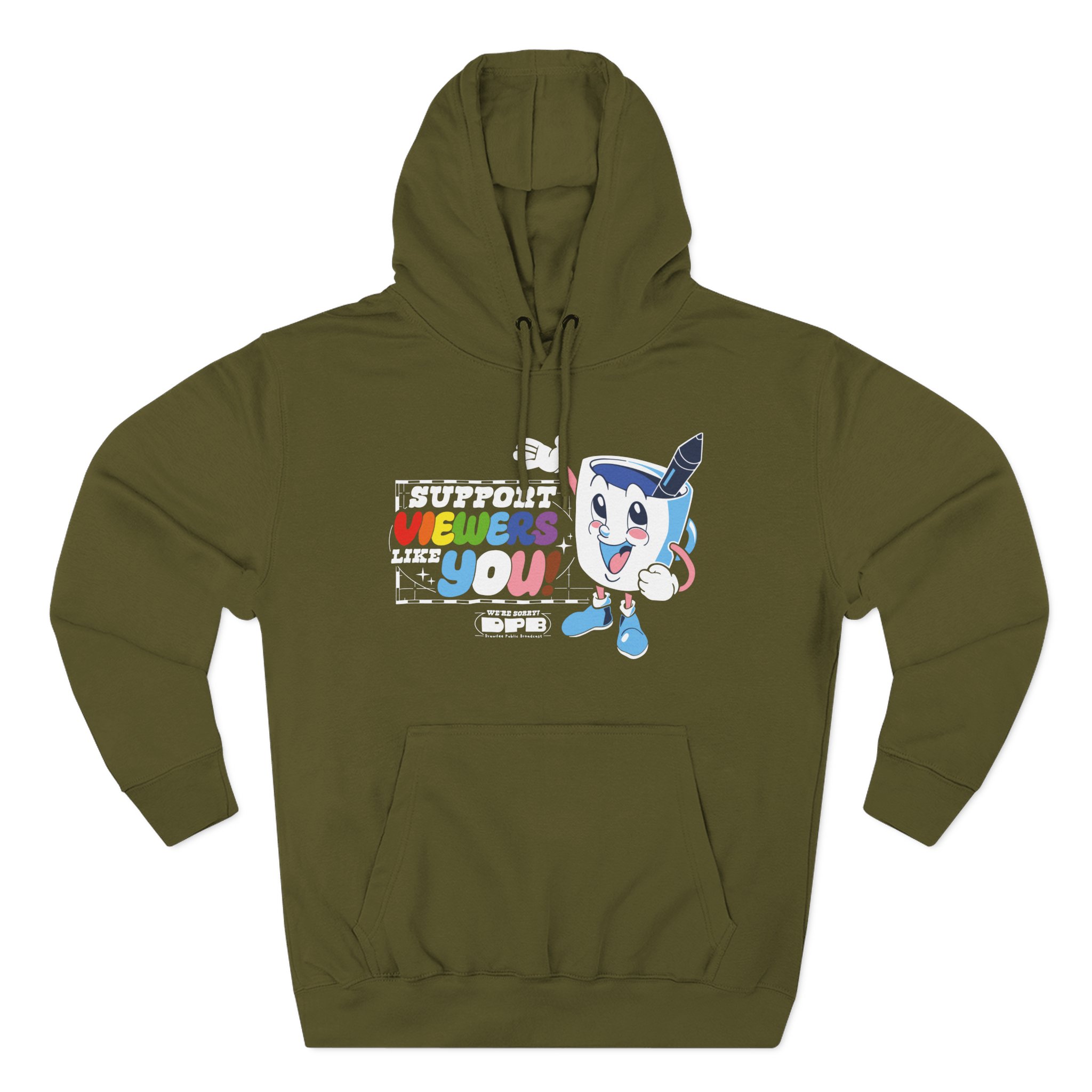 Drawfee 2025 Three-Panel Fleece Hoodie