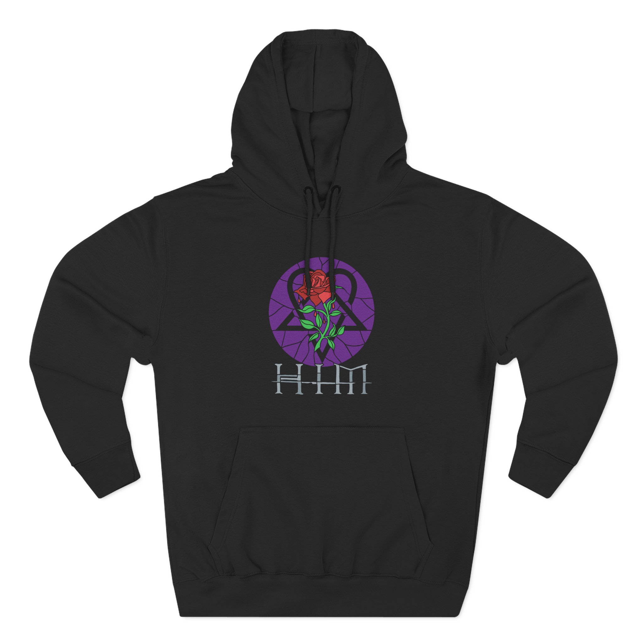 Him Stained Glass Three-Panel Fleece Hoodie
