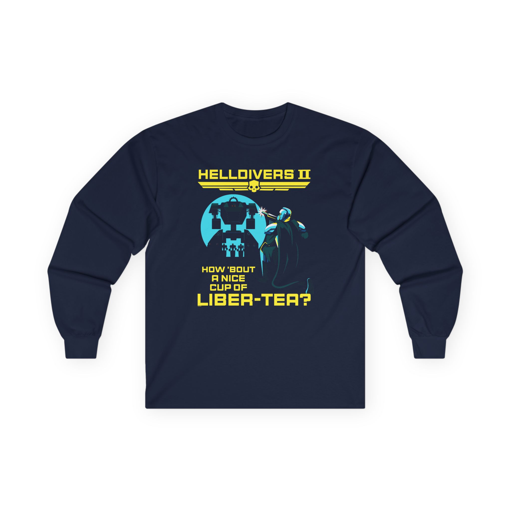 Helldivers Cup of Liber-tea Unisex Ultra Cotton Long Sleeve Tee