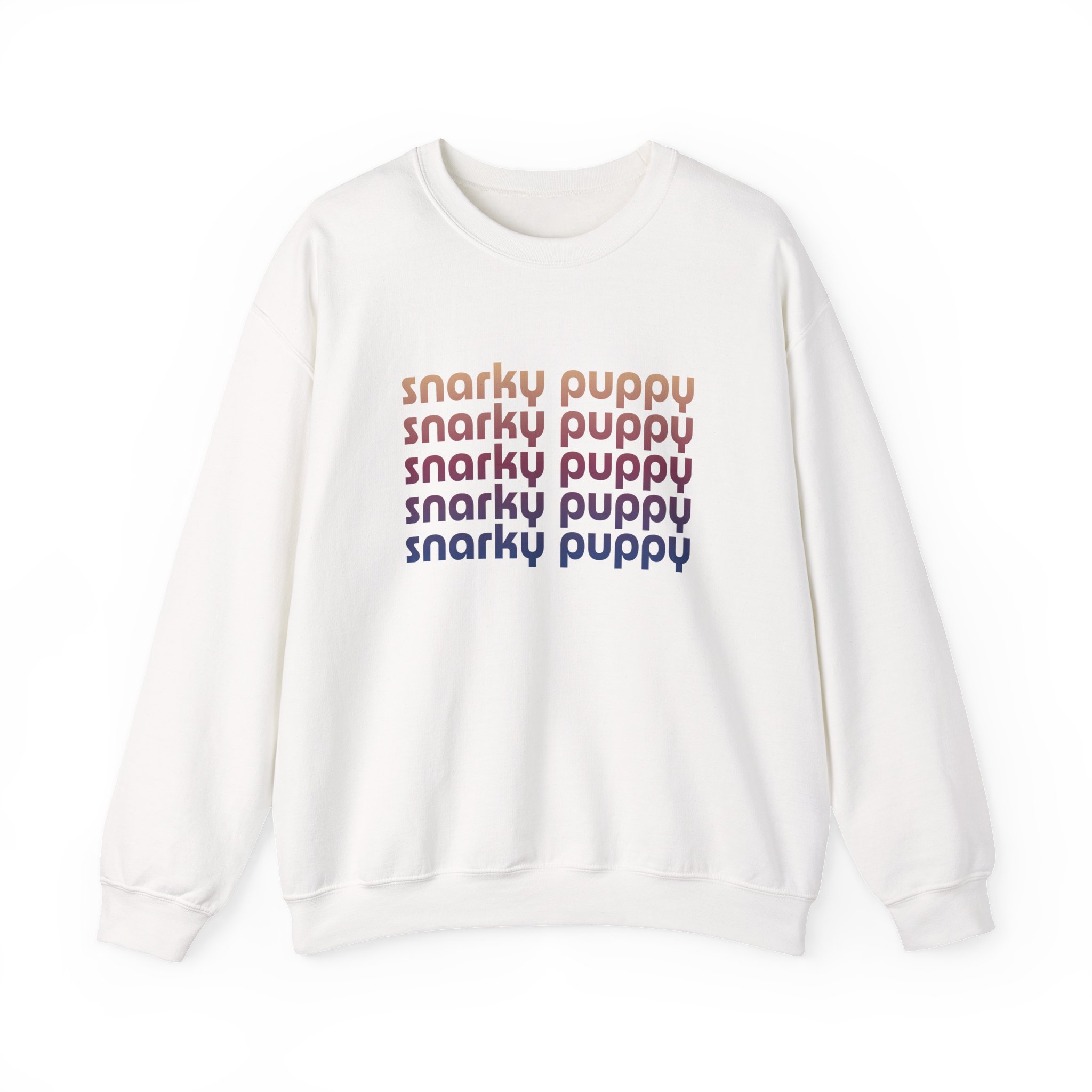 Snarky Puppy Repeating Logo Unisex Heavy Blend Crewneck Sweatshirt