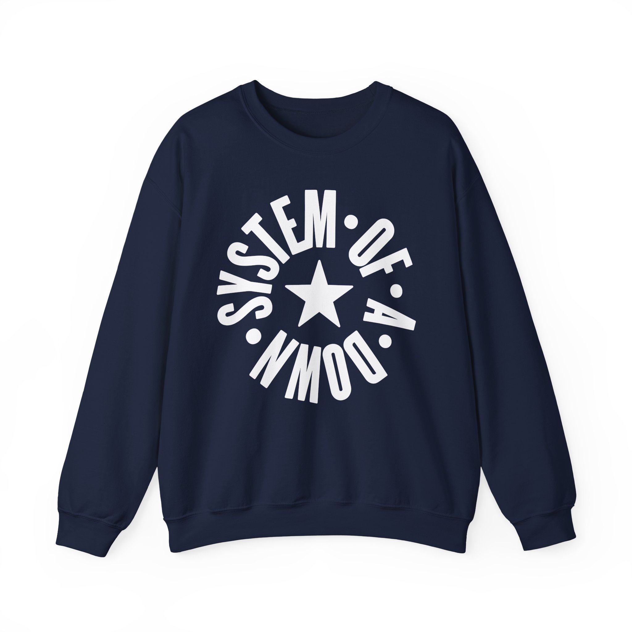 System of a Down Full Circle Logo Kids Unisex Heavy Blendâ„¢ Crewneck Sweatshirt