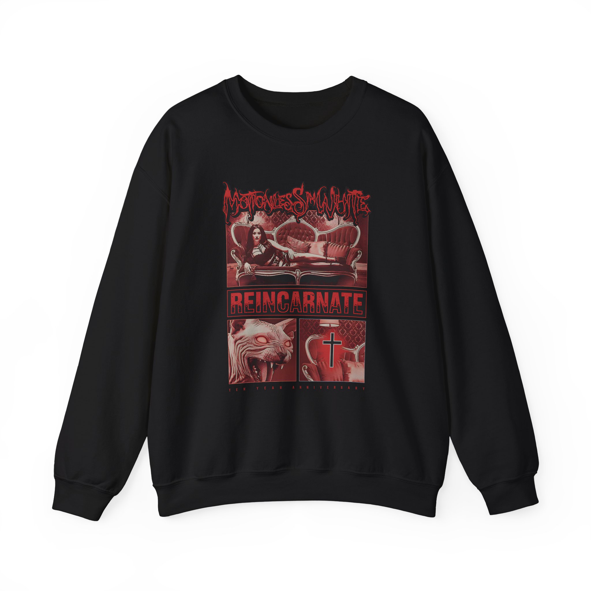 Motionless in White Evil Eyes Unisex Heavy Blendâ„¢ Crewneck Sweatshirt