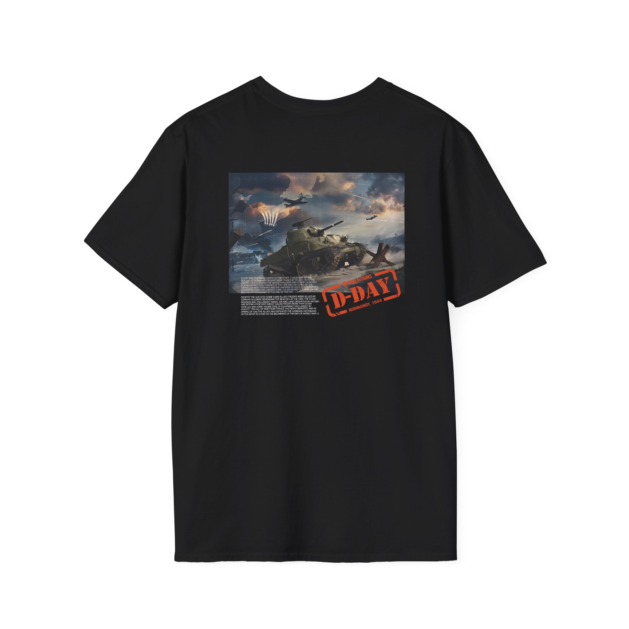 World of Tank Wot D-day Unisex Softstyle T-Shirt