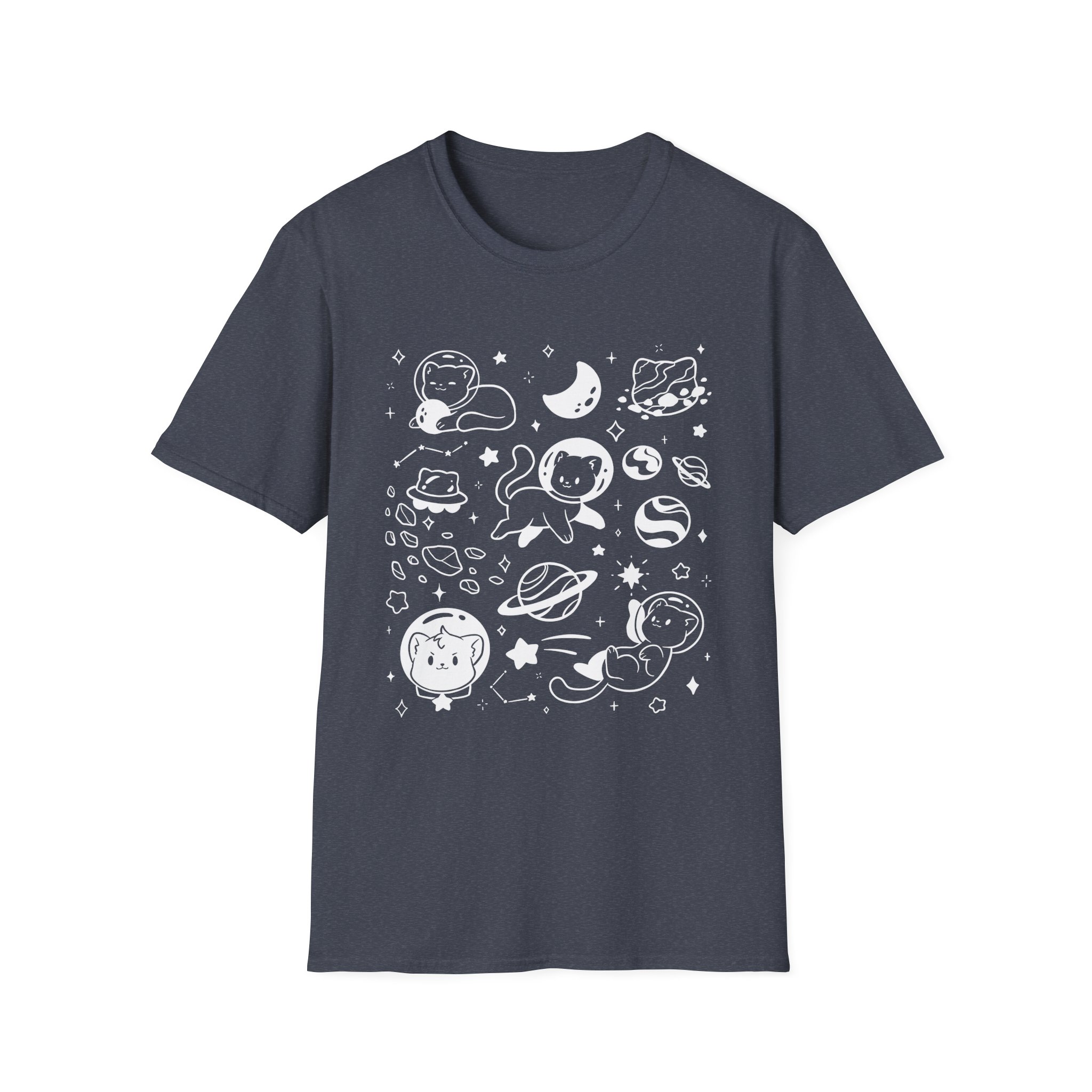 Shubble Space Cats Unisex Softstyle T-Shirt