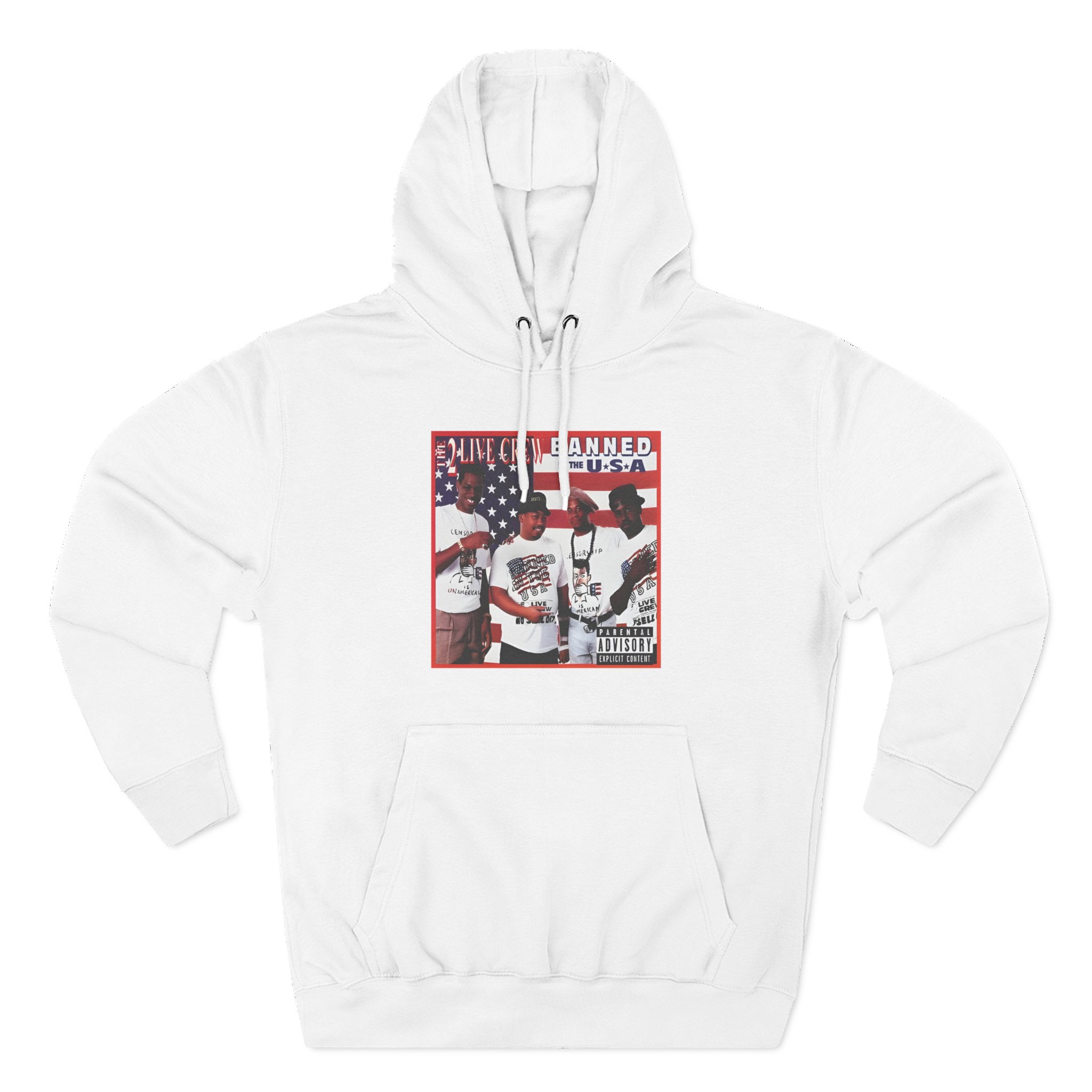 2 Live Crew Banned in the Usa Three-Panel Fleece Hoodie