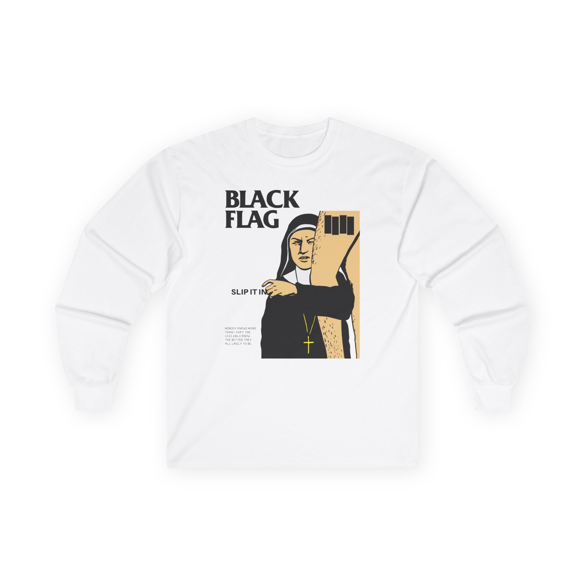 Black Flag Slip It in Unisex Ultra Cotton Long Sleeve Tee