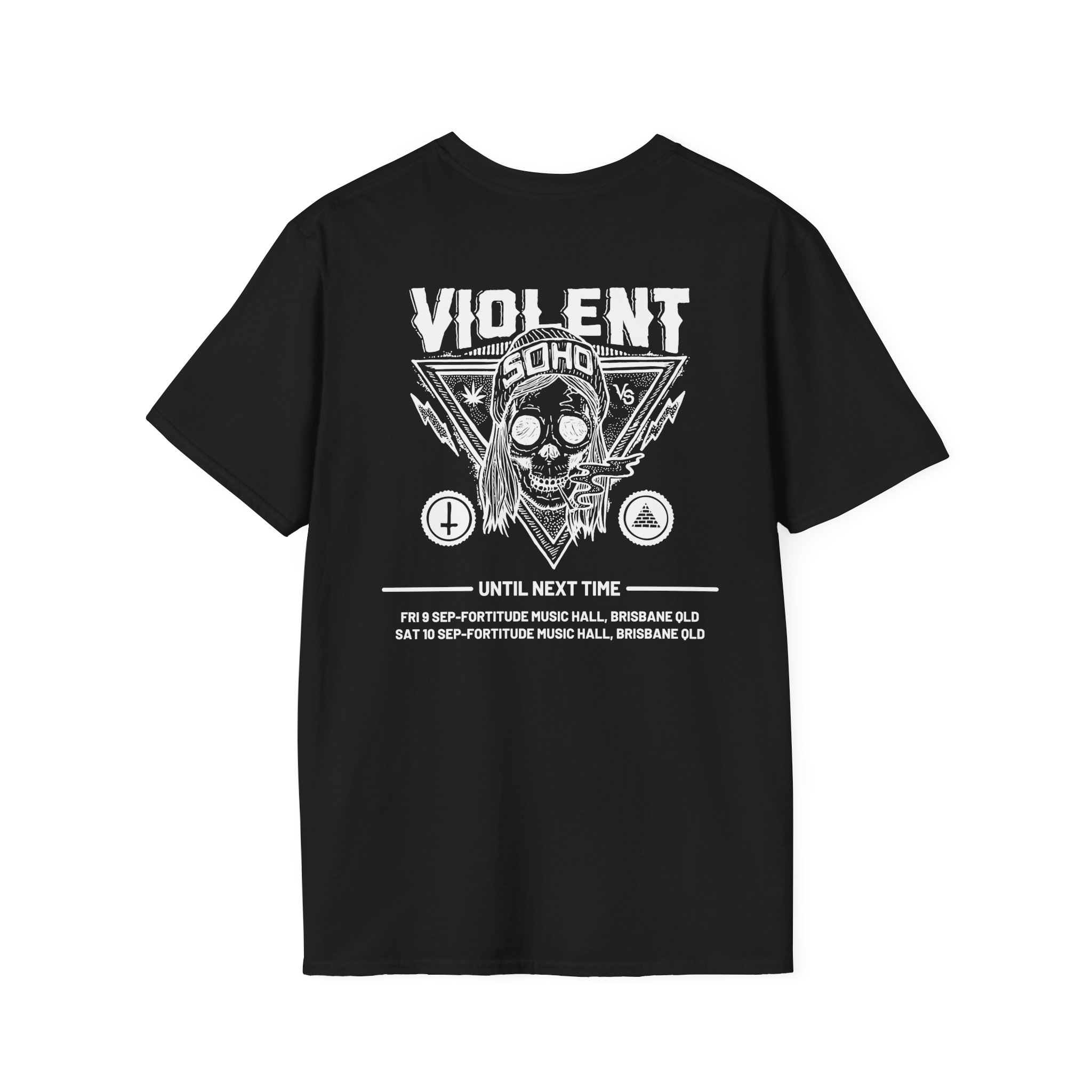 Violent Soho Until Next Time Blazin' Skull Unisex Softstyle T-Shirt