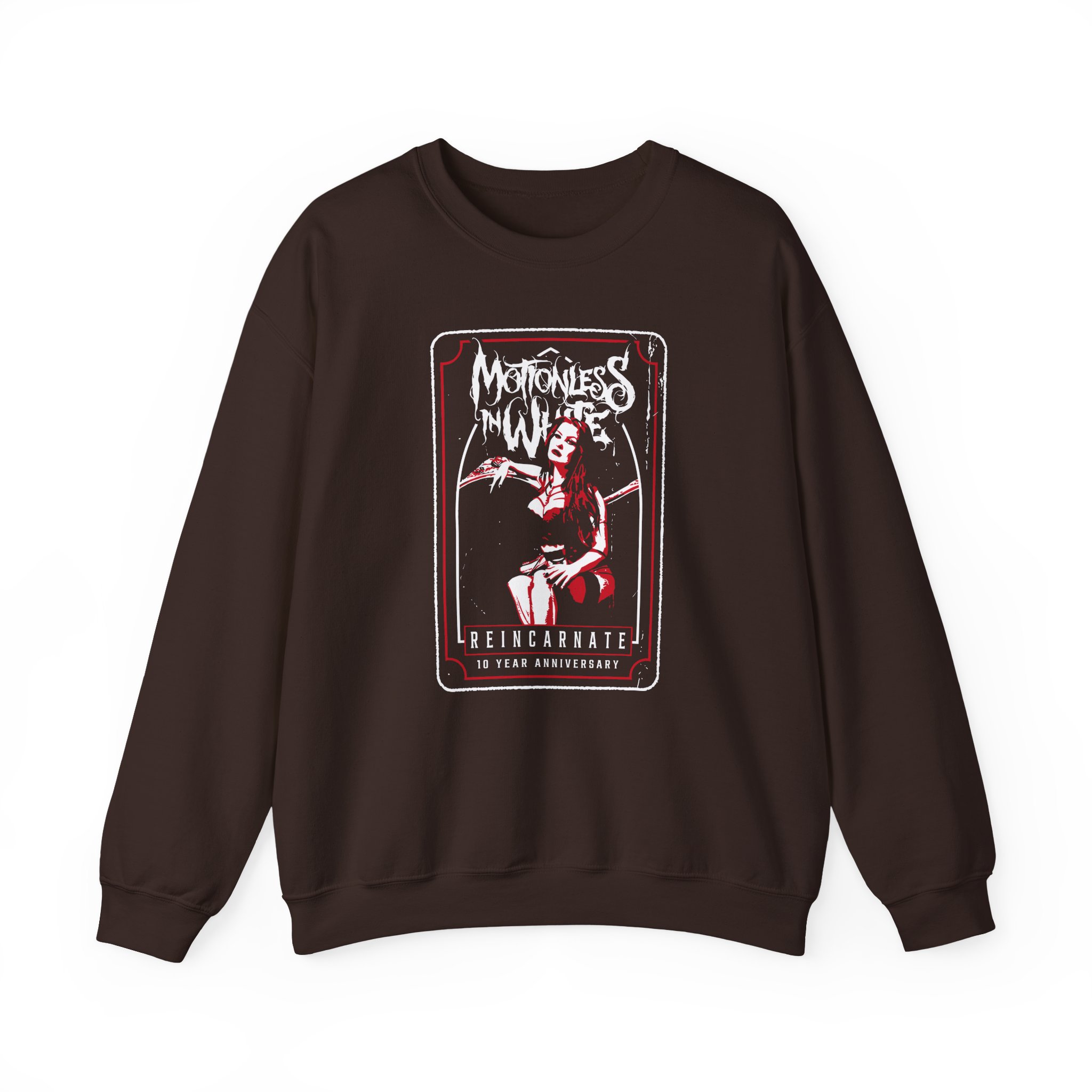 Motionless in White the Queen Unisex Heavy Blendâ„¢ Crewneck Sweatshirt