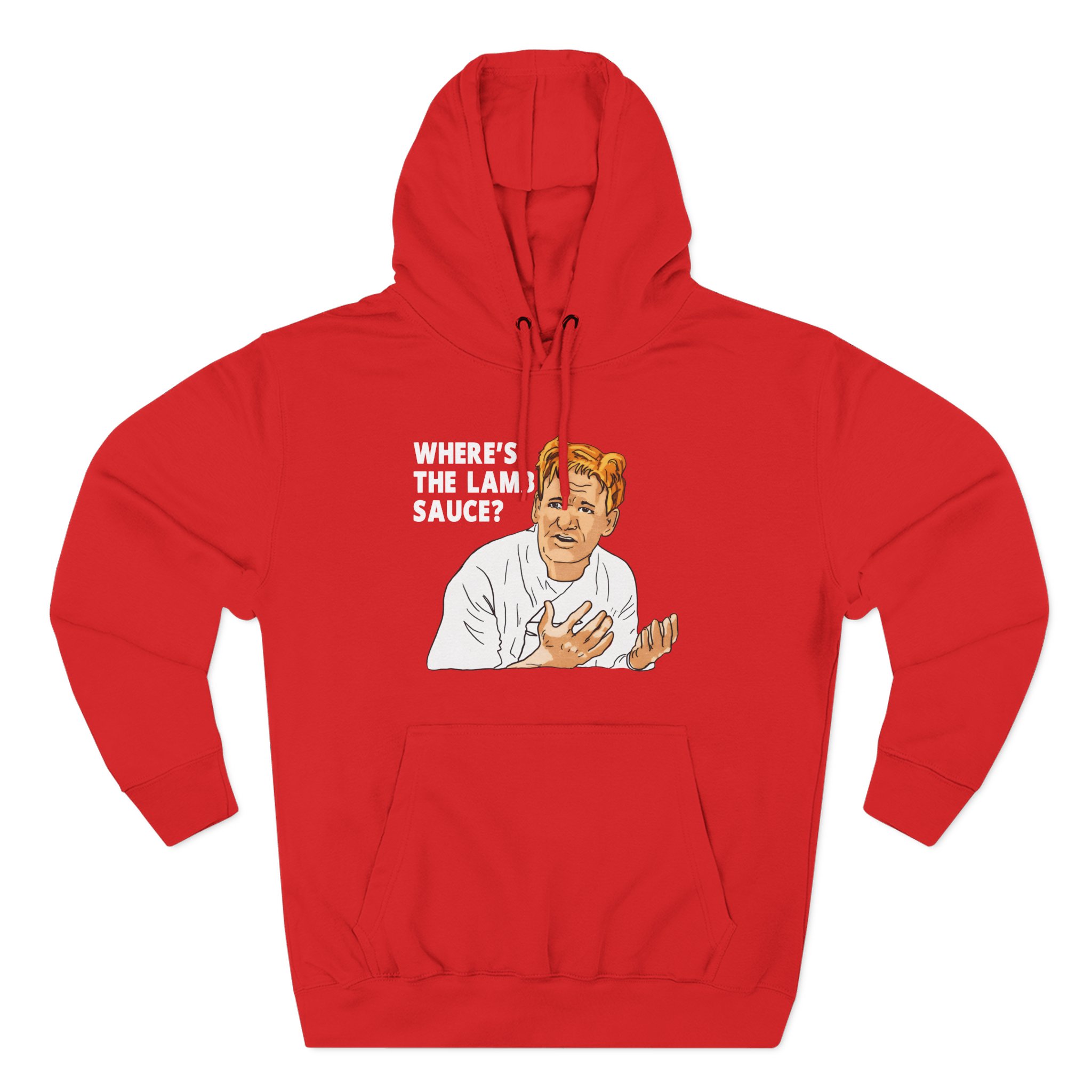 Gordon Ramsay Wheres the Lamb Sauce Three-Panel Fleece Hoodie