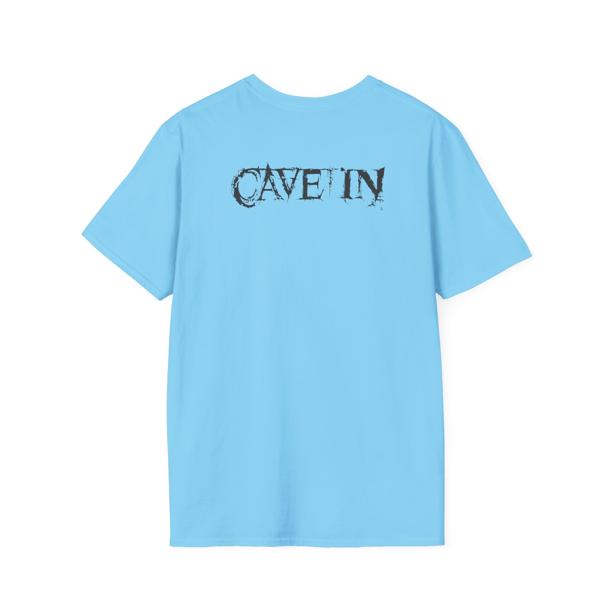 Cave in Satellite: Blackened Unisex Softstyle T-Shirt