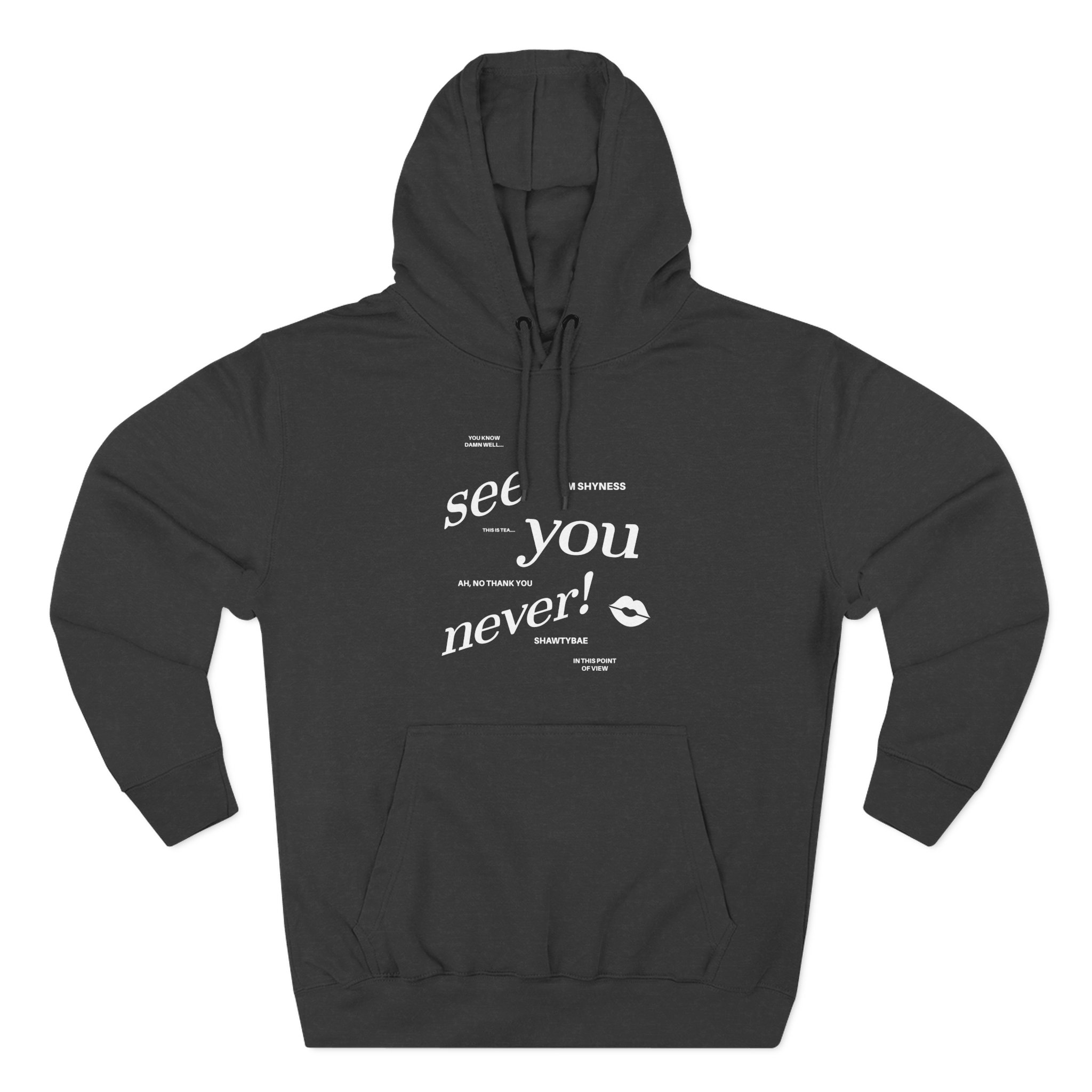 Shawty Bae Diss Gurrr Anniversary Three-Panel Fleece Hoodie