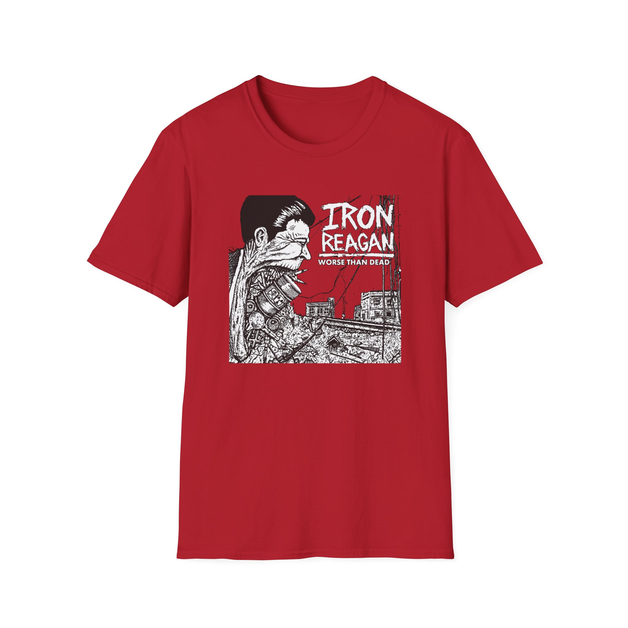 Iron Reagan Worse Than Dead Unisex Softstyle T-Shirt