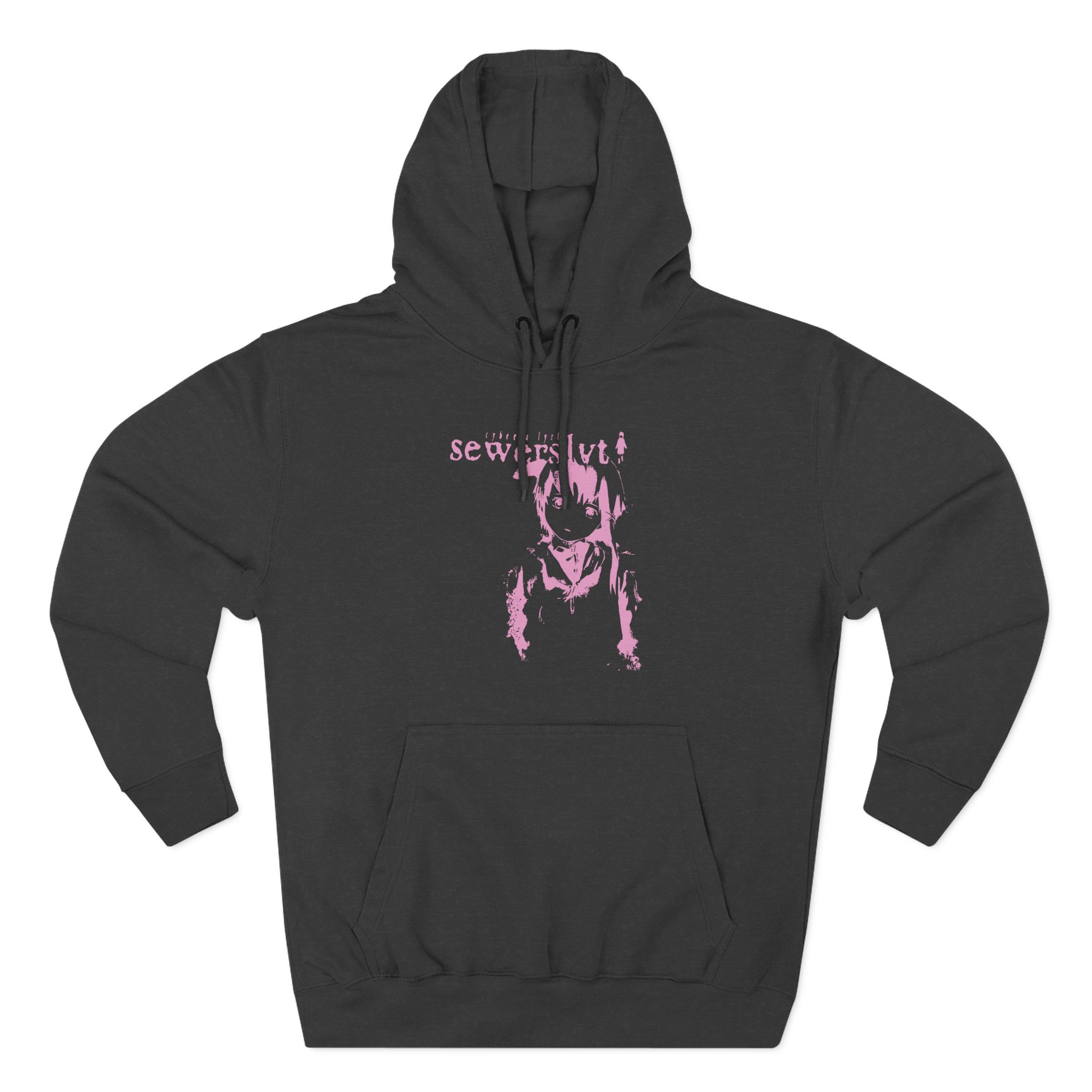 Sewerslvt Three-Panel Fleece Hoodie