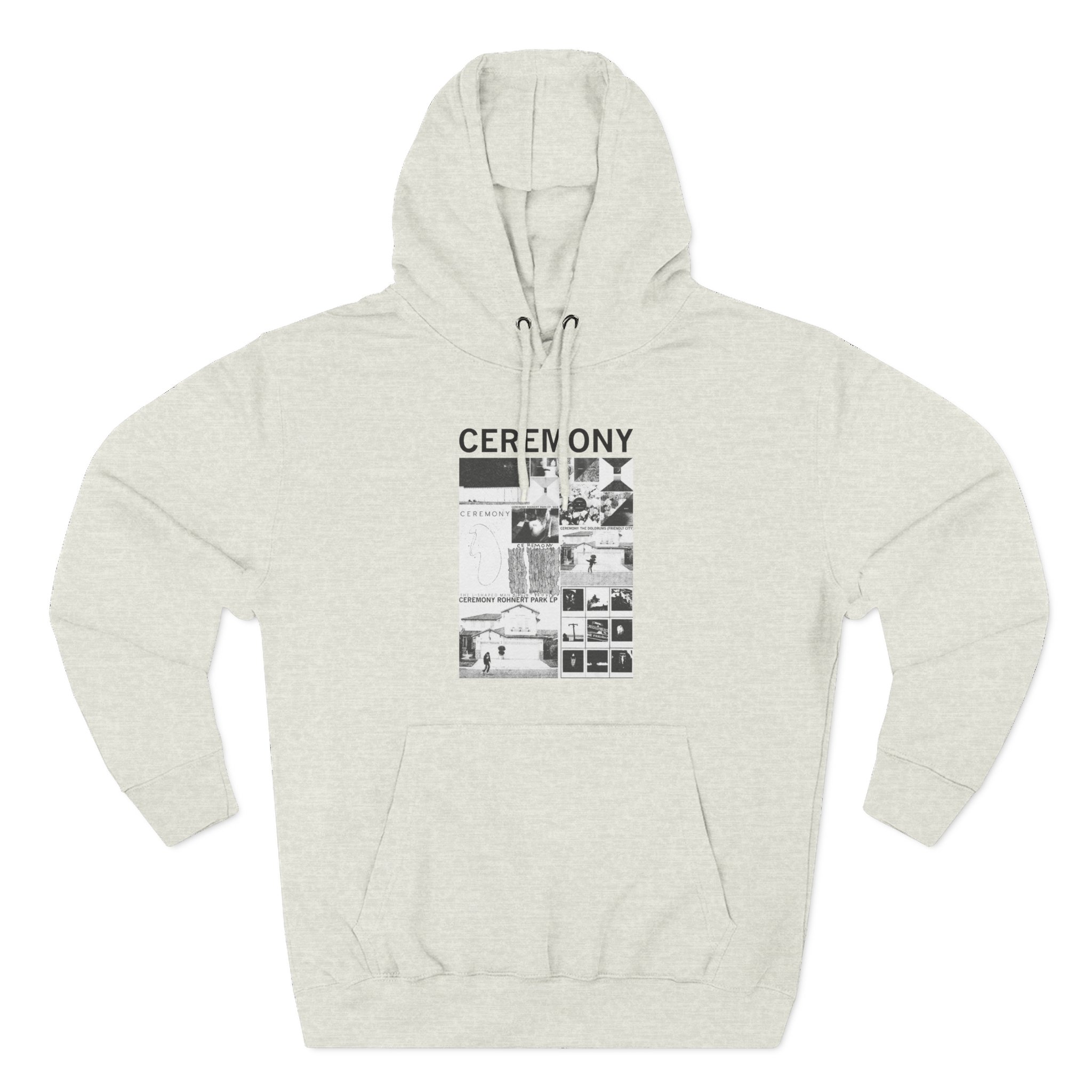 Ceremony Discography Three-Panel Fleece Hoodie