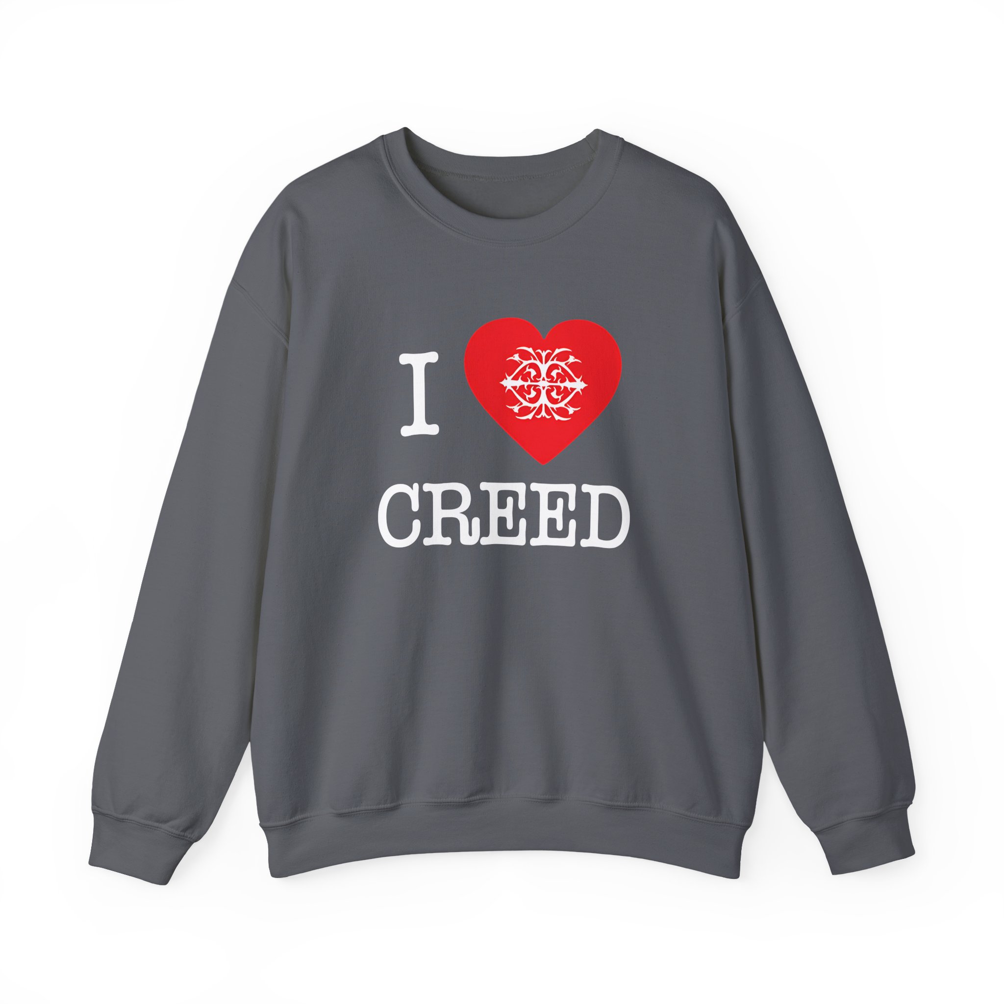 Creed, I Heart Creed Unisex Heavy Blendâ„¢ Crewneck Sweatshirt
