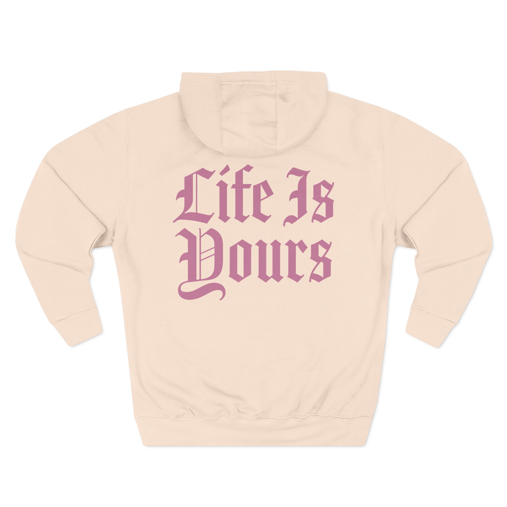 Foals Life is Yours Gothic Logo Three-Panel Fleece Hoodie