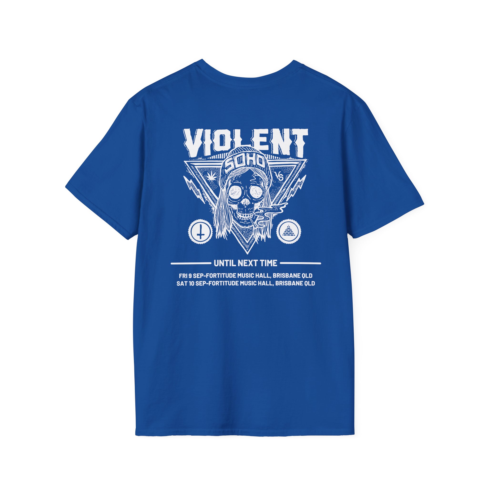 Violent Soho Until Next Time Blazin' Skull Unisex Softstyle T-Shirt