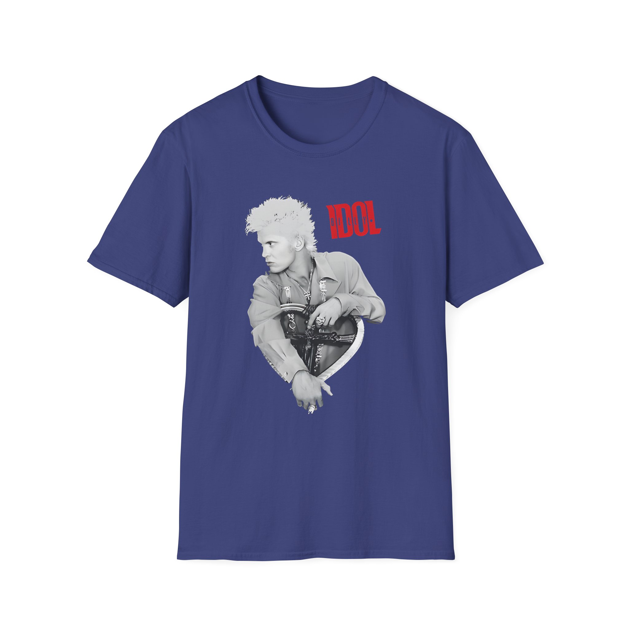 Billy Idol Heart Unisex Softstyle T-Shirt