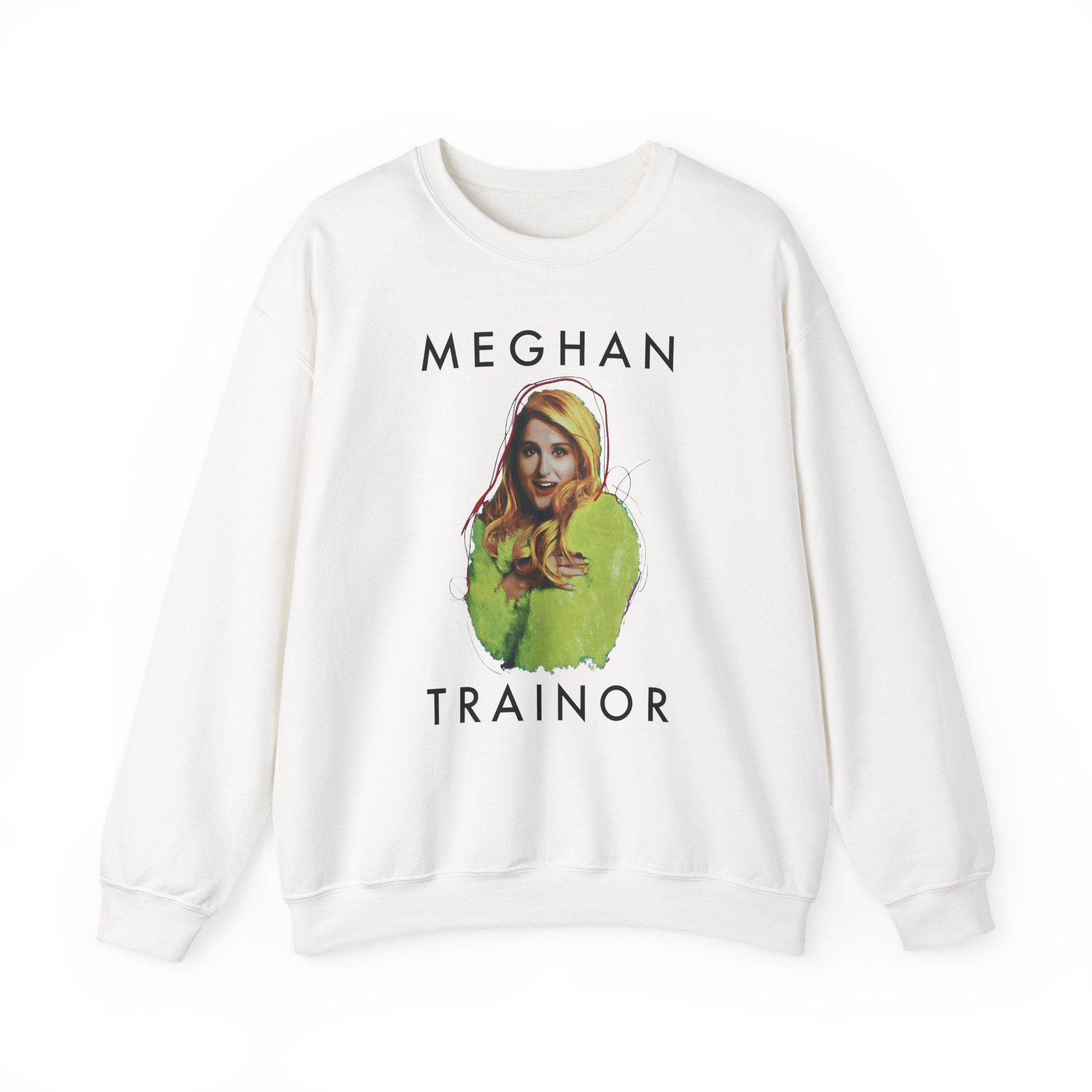 Meghan Trainor Title Pose Turquoise Unisex Heavy Blendâ„¢ Crewneck Sweatshirt