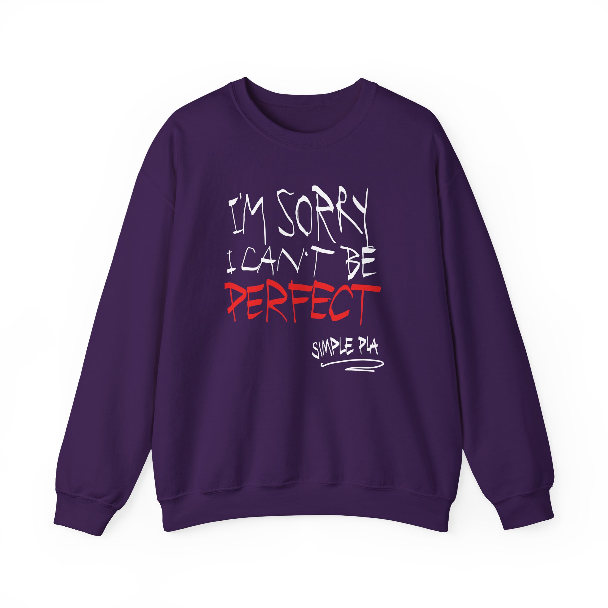 Simple Plan I'm Sorry I Can't Be Perfect Unisex Heavy Blendâ„¢ Crewneck Sweatshirt