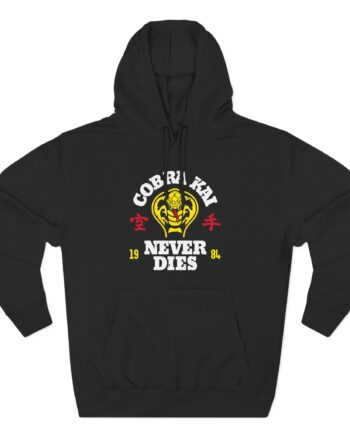 Cobra Kai Distressed Logo Three-Panel Fleece Hoodie