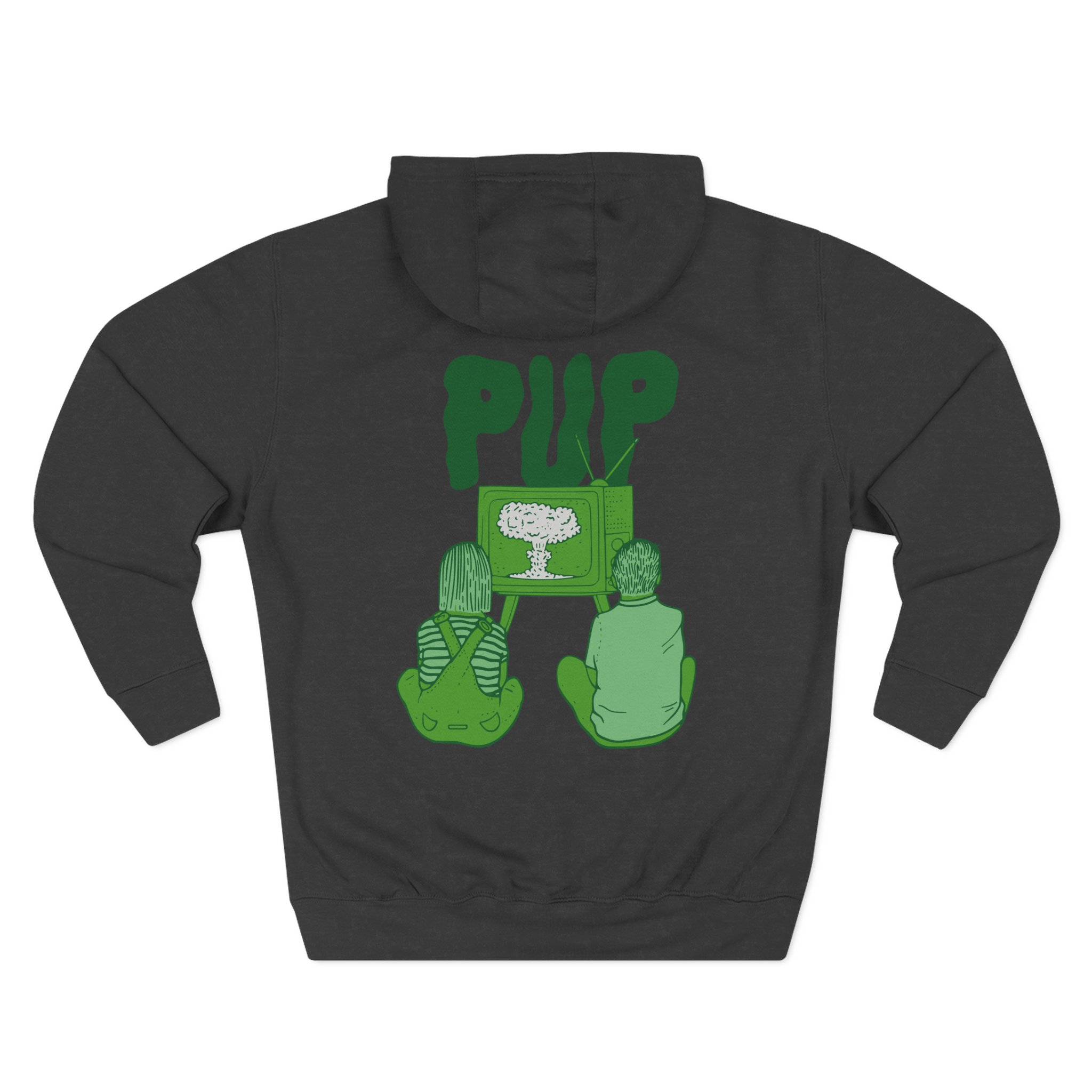 Pup Morbid Stuff Three-Panel Fleece Hoodie