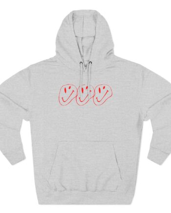 Aitch Smiley Three-Panel Fleece Hoodie